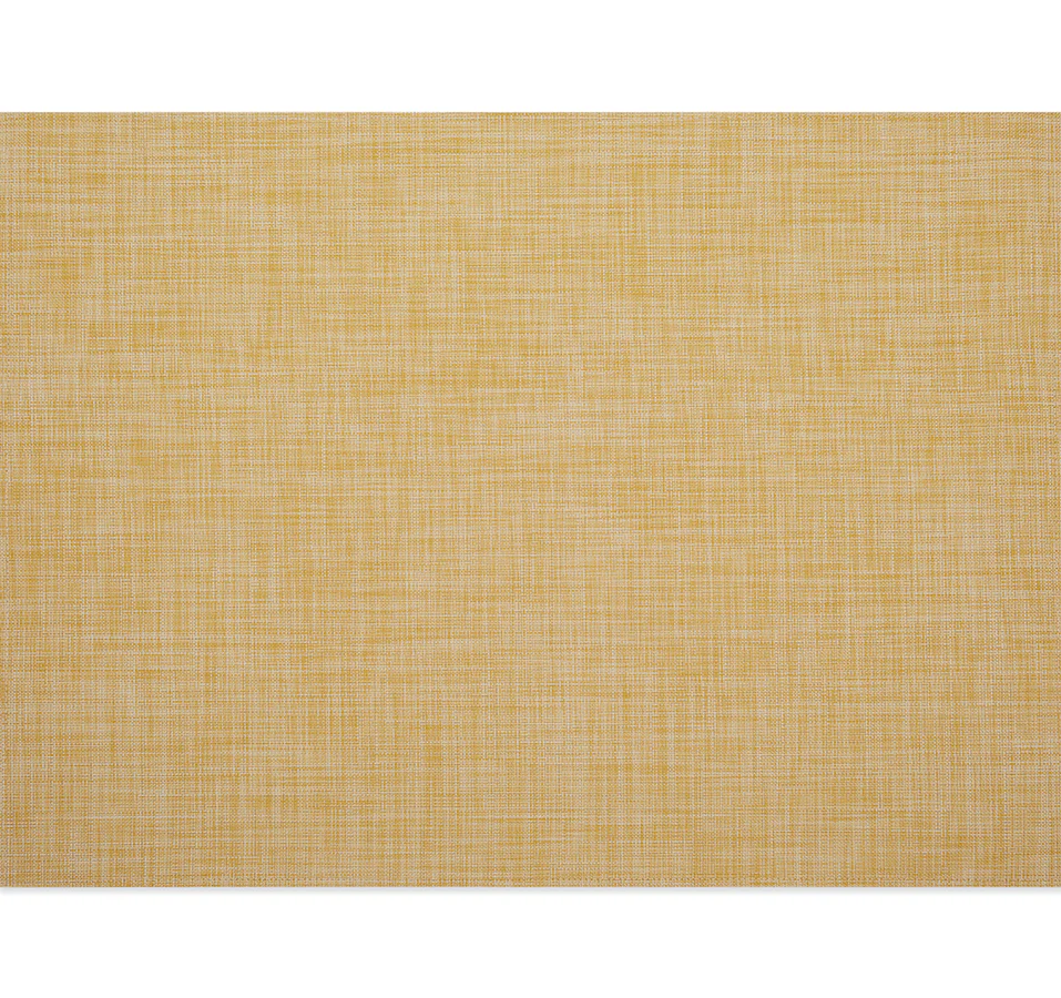 Mini Basketweave Rectangular Placemat in Ochre - Image 2