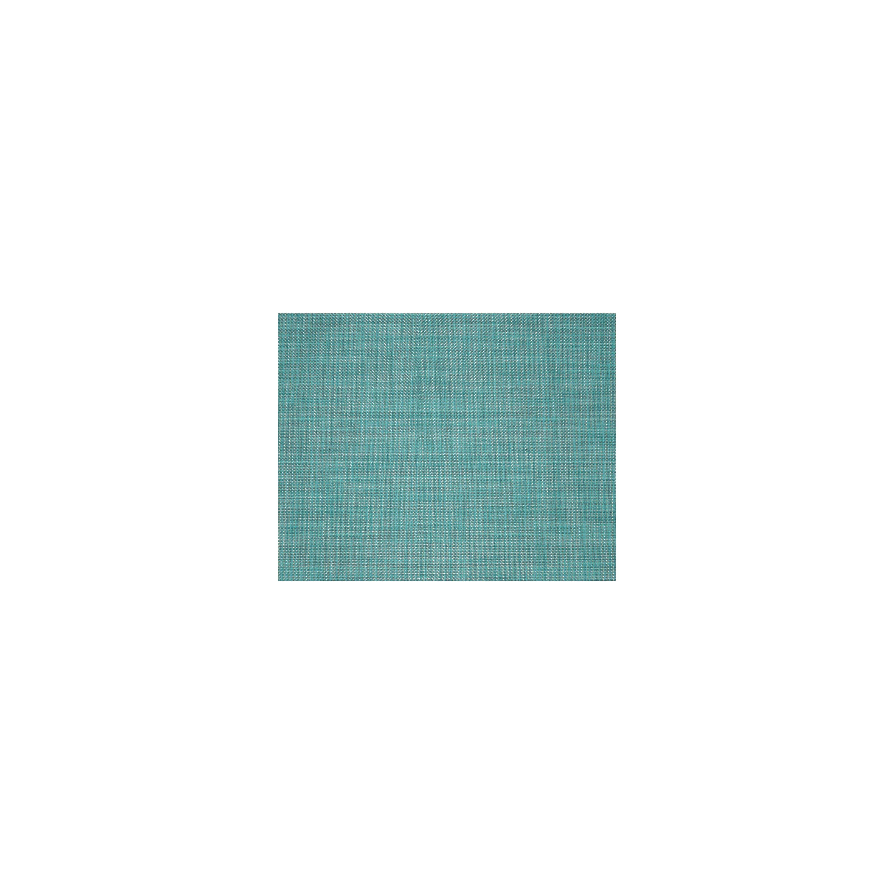 Mini Basketweave Rectangular Placemat in Turquoise
