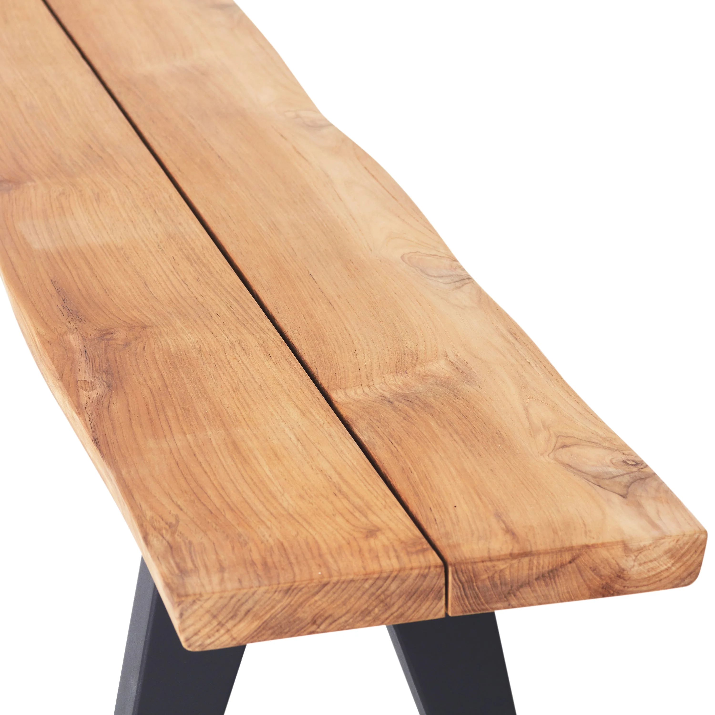Montara 110" Live Edge Teak Bench - Image 3