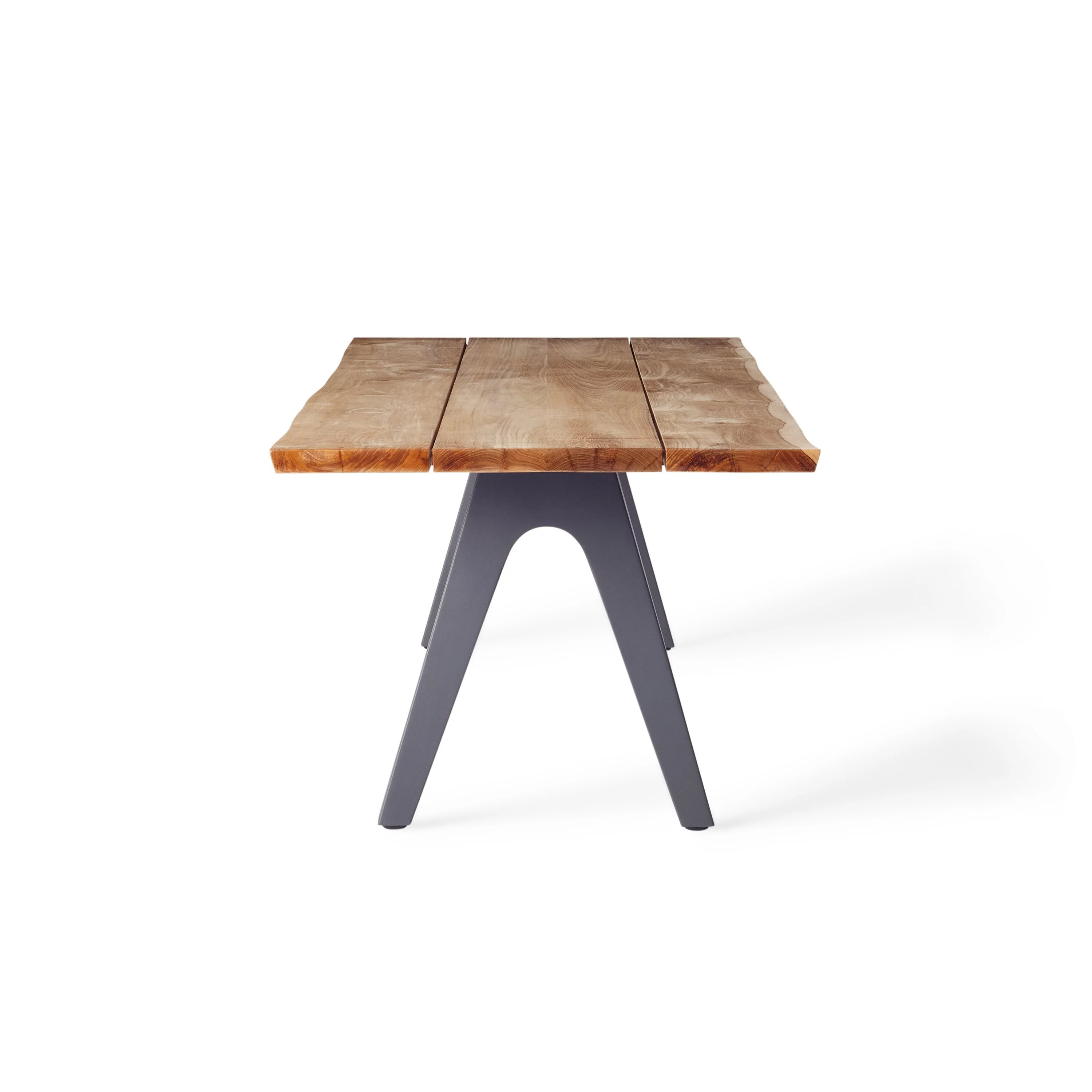 Montara 110" Live Edge Teak Dining Table - Image 3