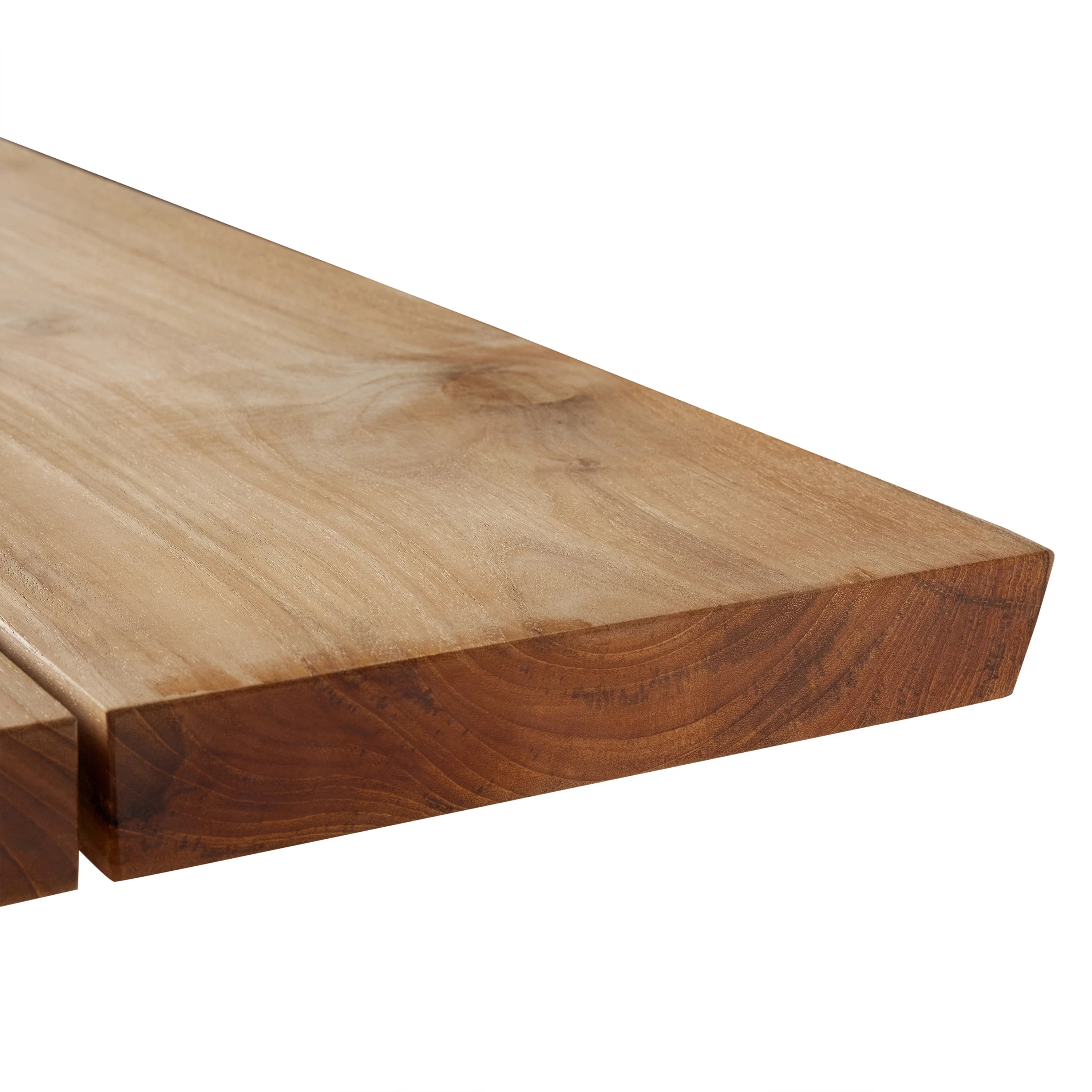 Montara 110" Live Edge Teak Dining Table - Image 6