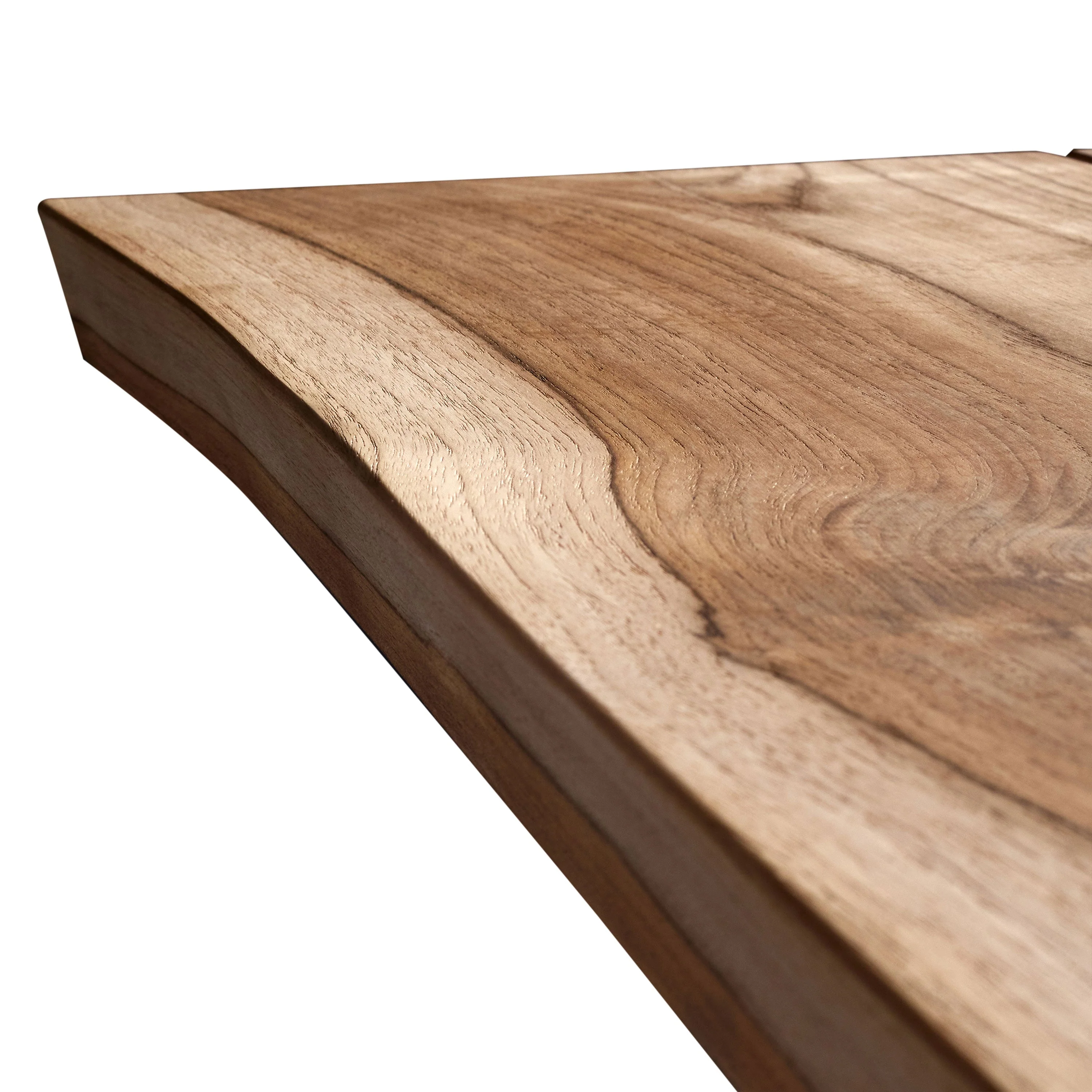 Montara 110" Live Edge Teak Dining Table - Image 8