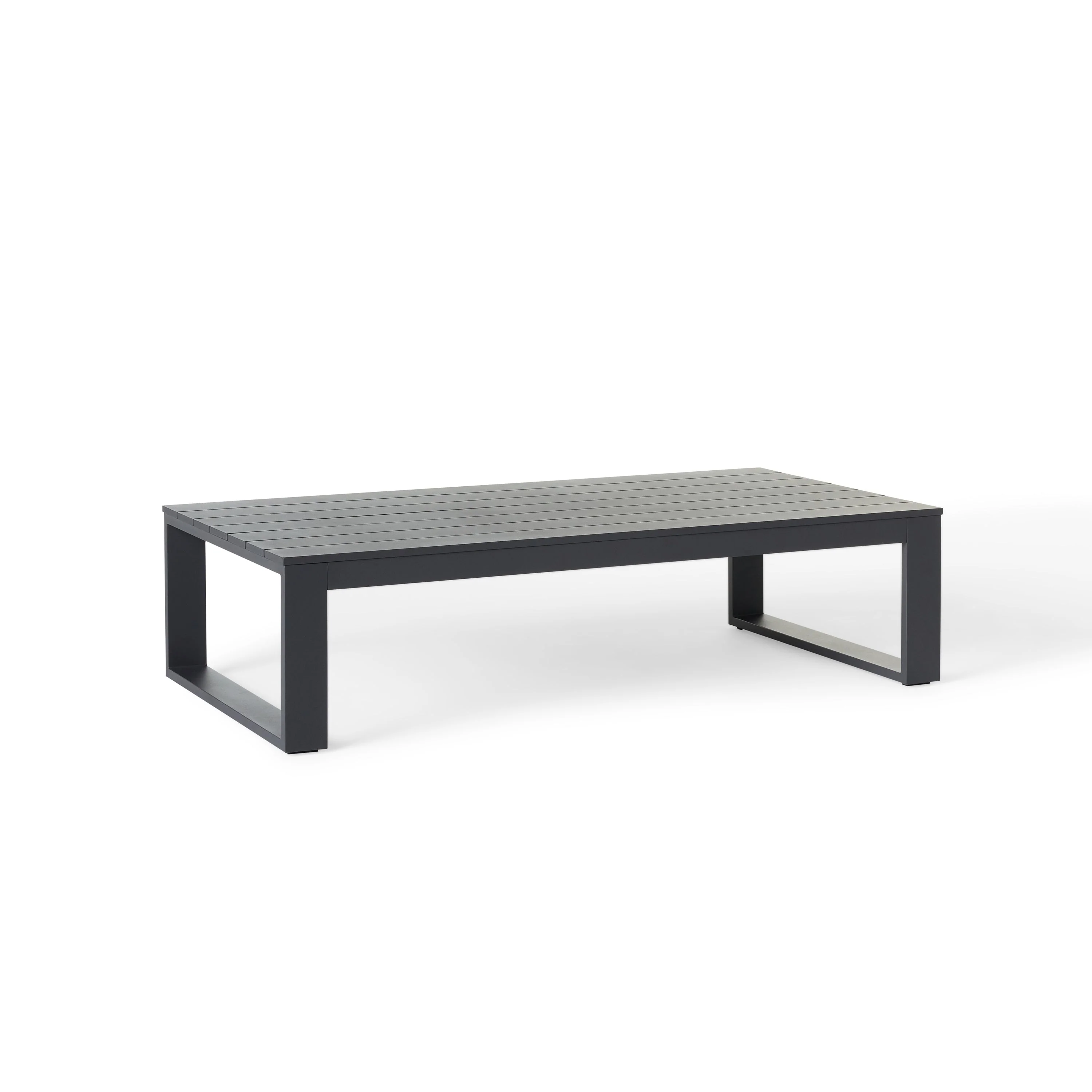 Nicasio Coffee Table in Charcoal Aluminum - Image 2