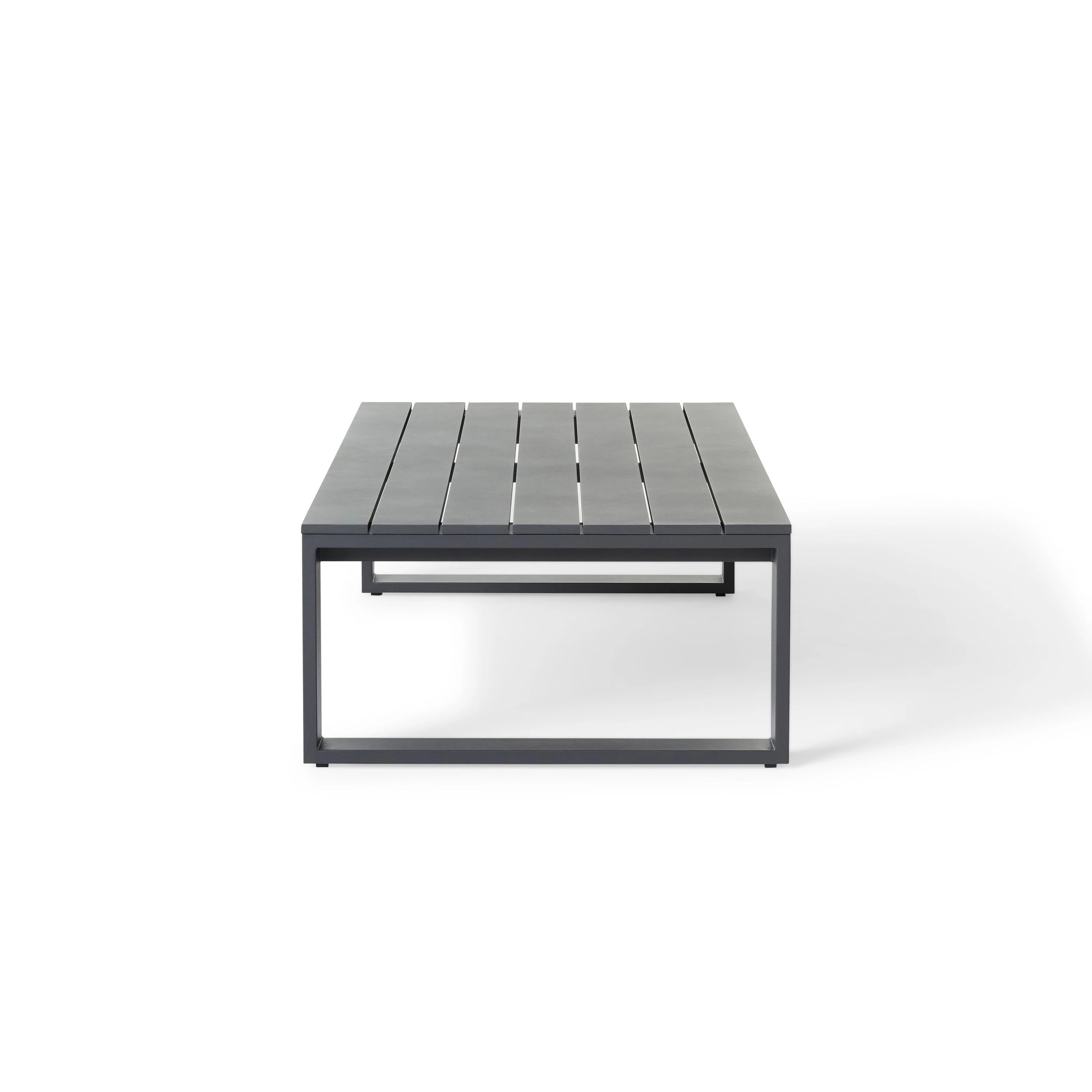 Nicasio Coffee Table in Charcoal Aluminum - Image 3