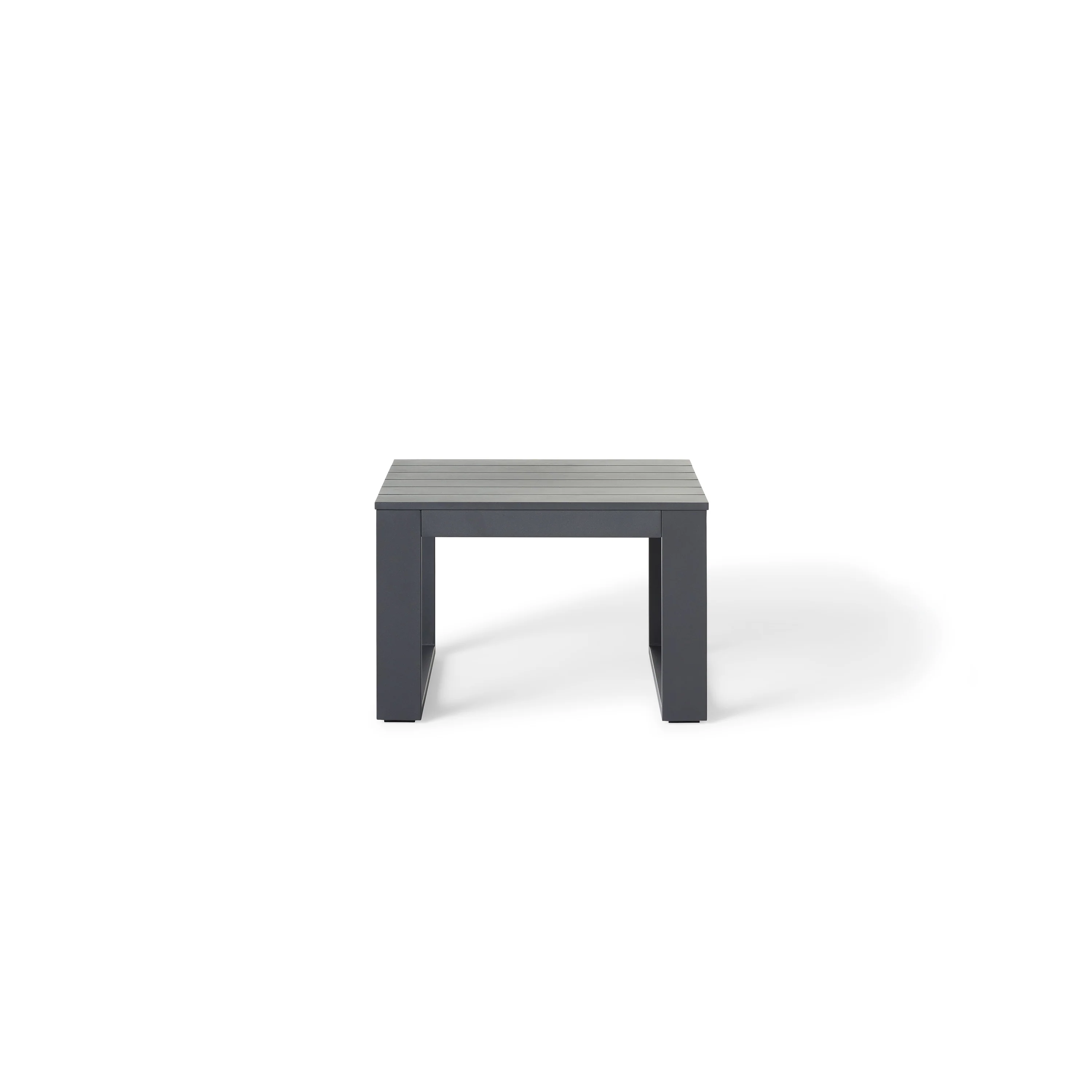 Nicasio Side Table in Charcoal Aluminum