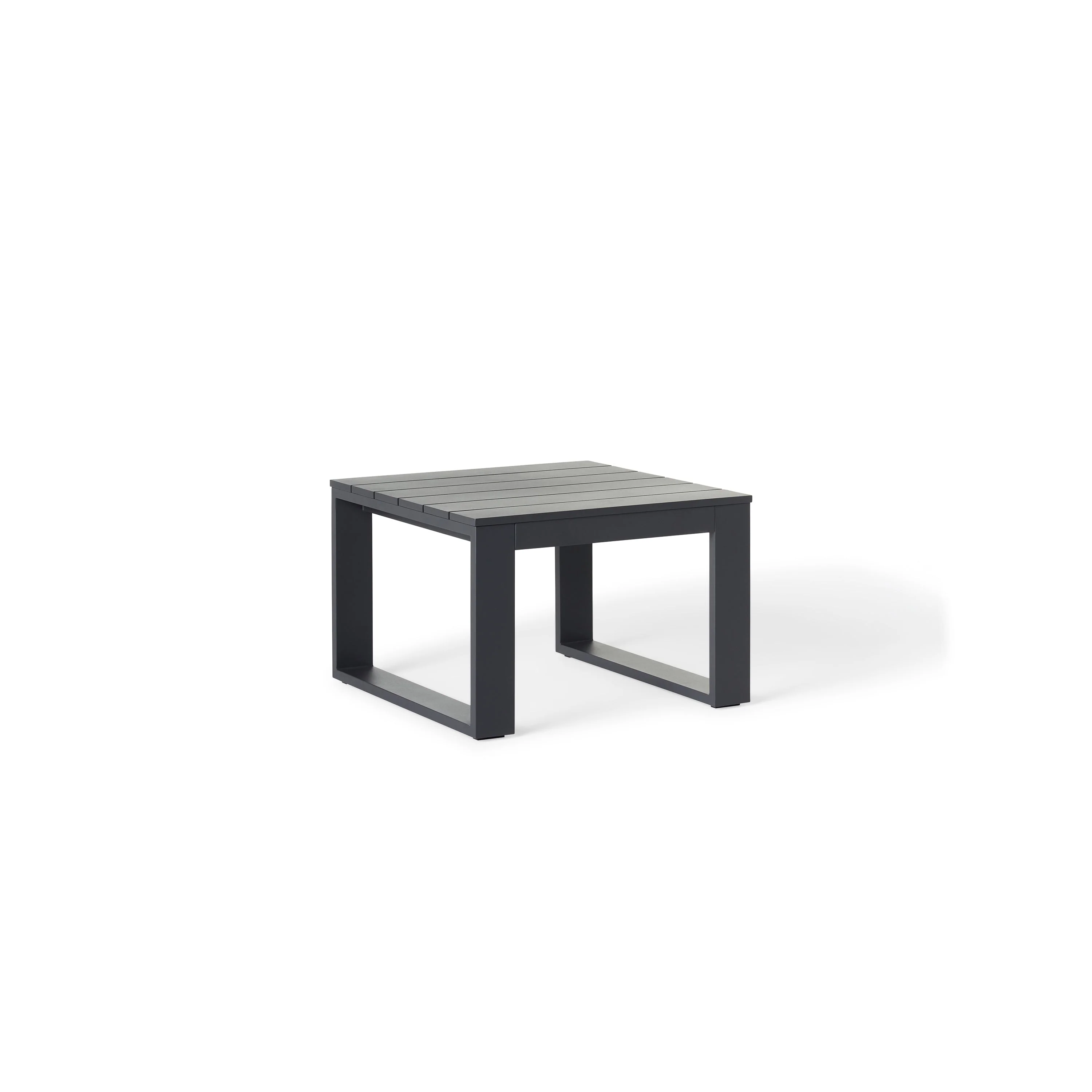 Nicasio Side Table in Charcoal Aluminum - Image 2