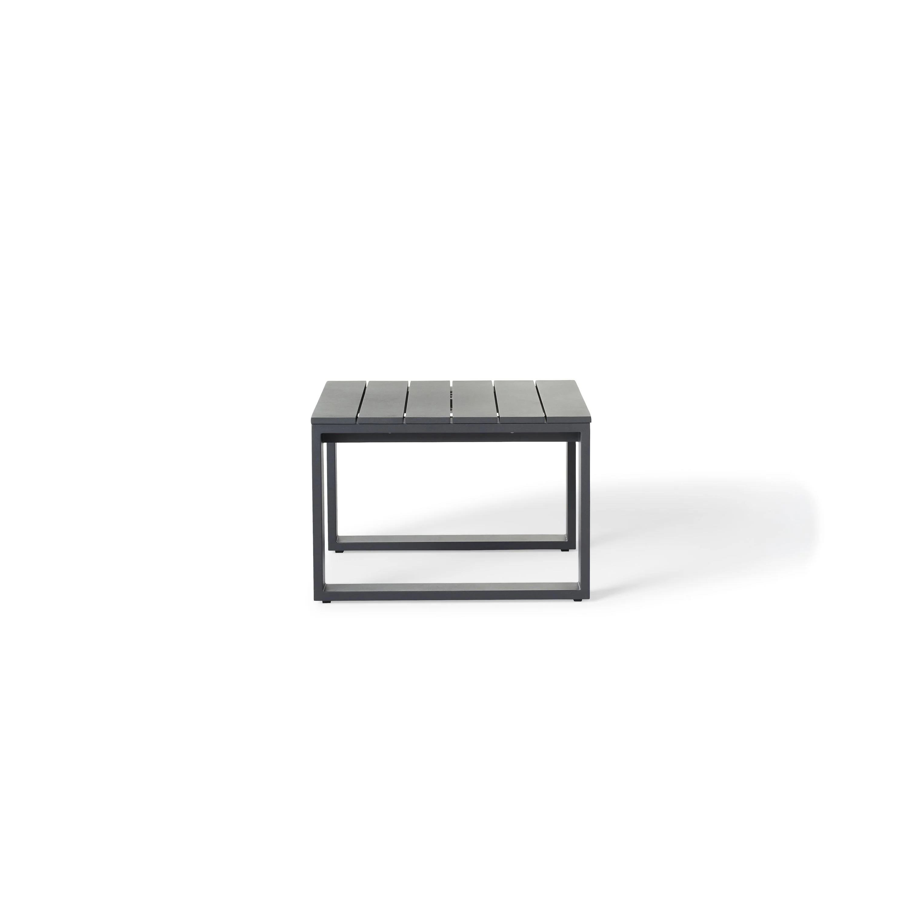 Nicasio Side Table in Charcoal Aluminum - Image 3