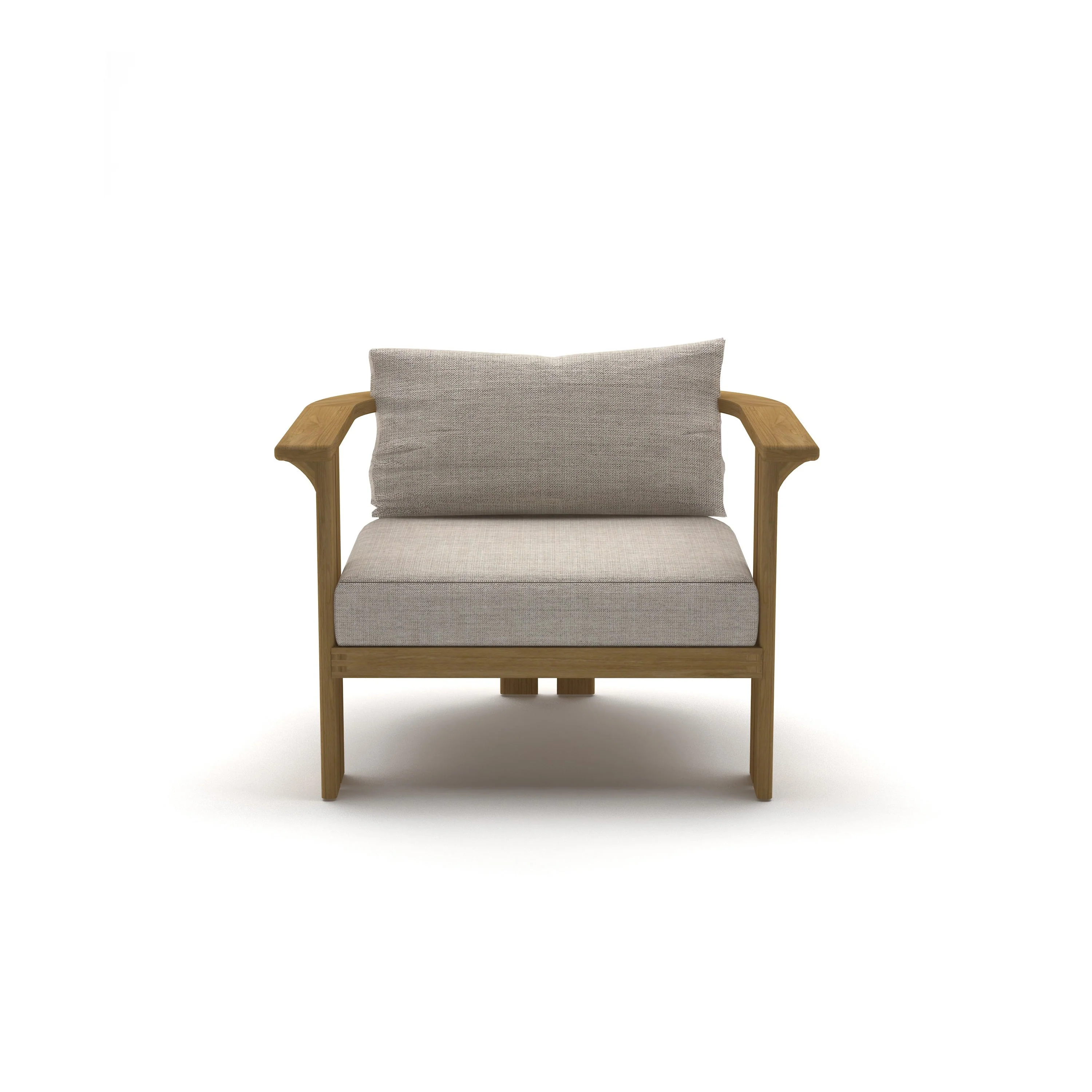 Ojai Lounge Chair in Teak - Image 2
