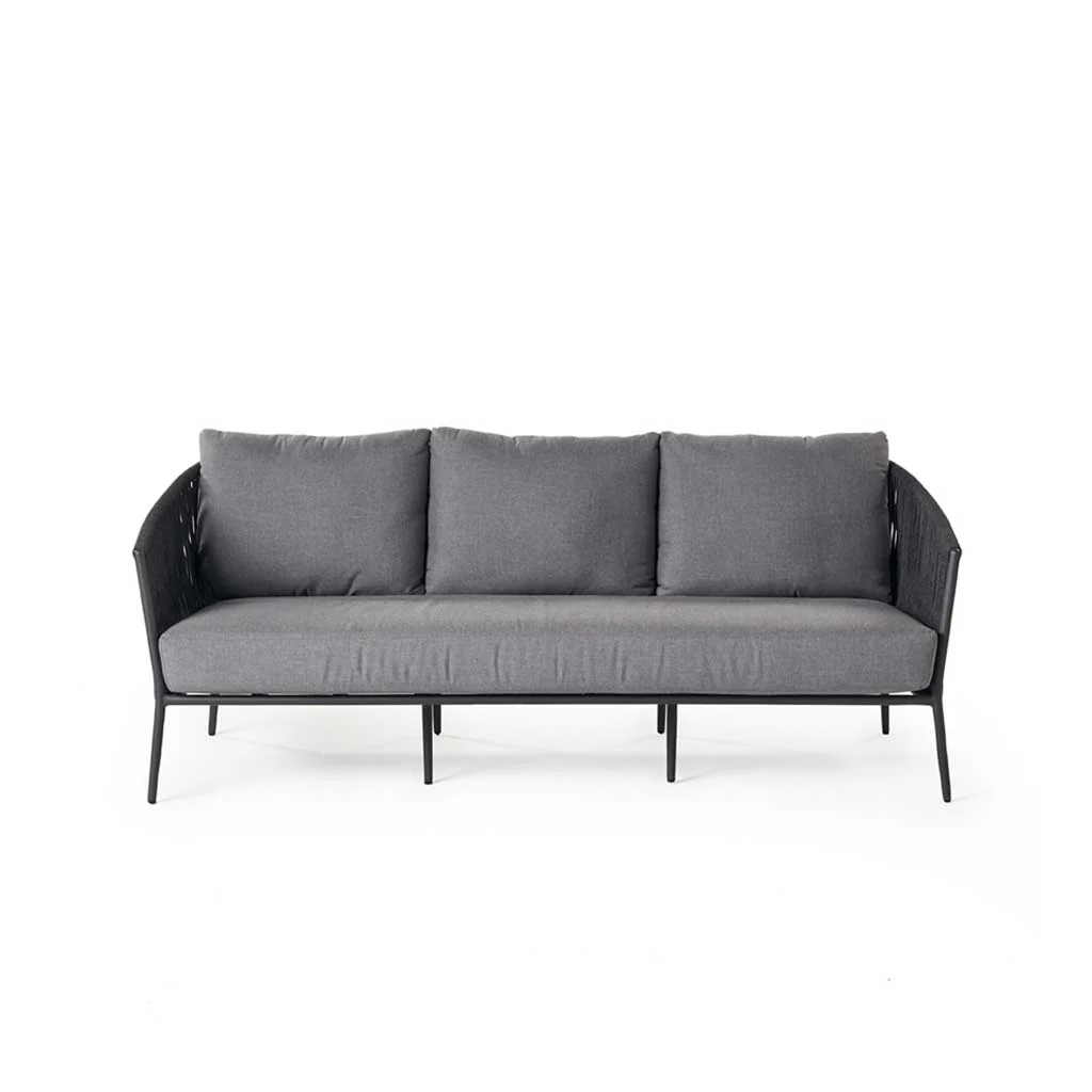Olema Sofa in Charcoal Aluminum - Image 4