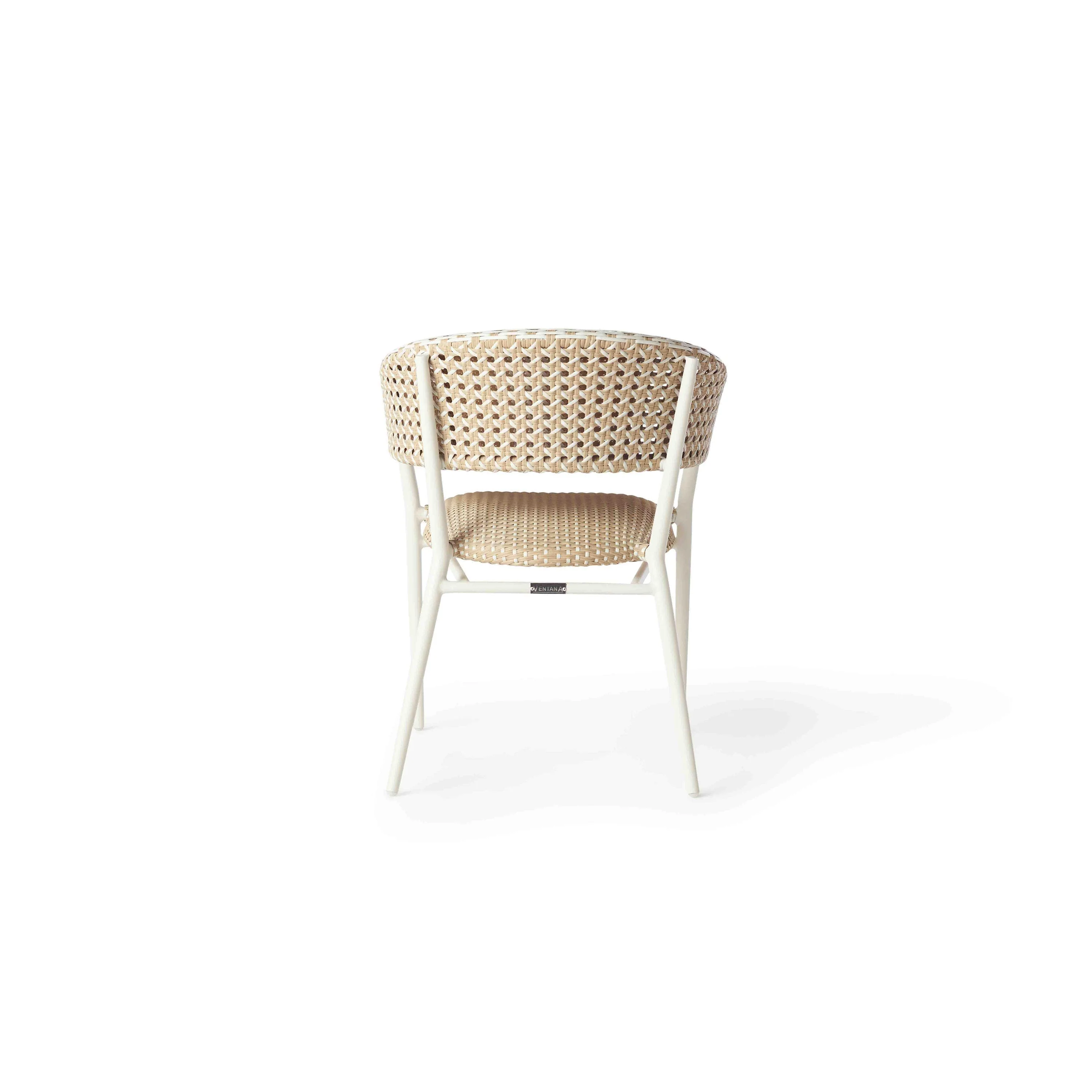 Pacific Dining Chair in White Aluminum - Image 4