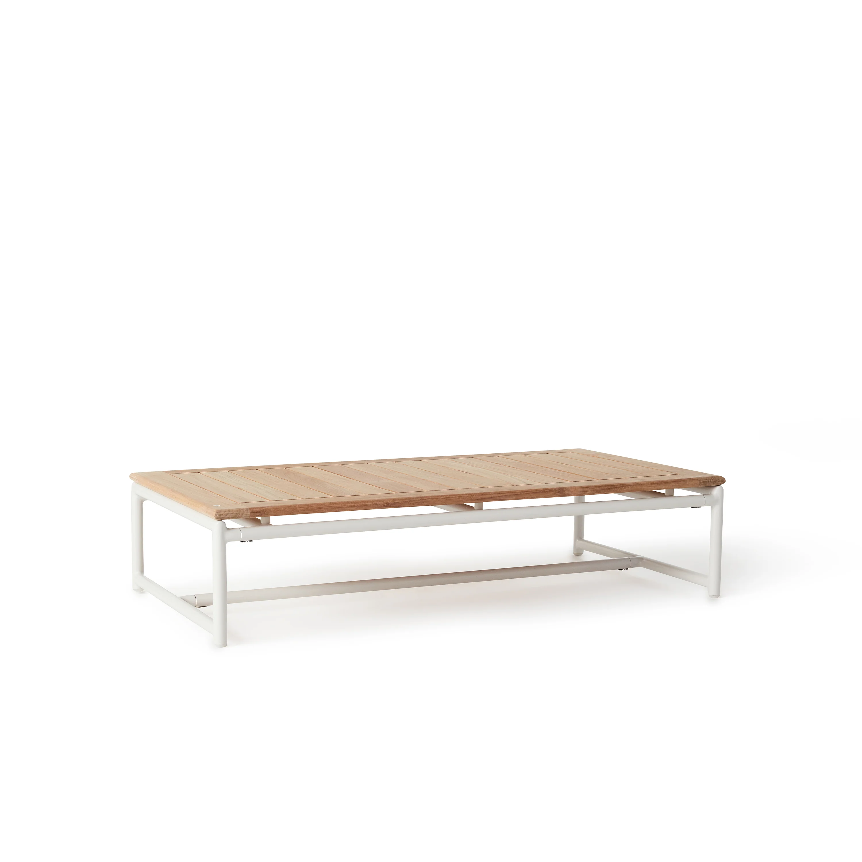 Pasadena Coffee Table in White Aluminum - Image 2