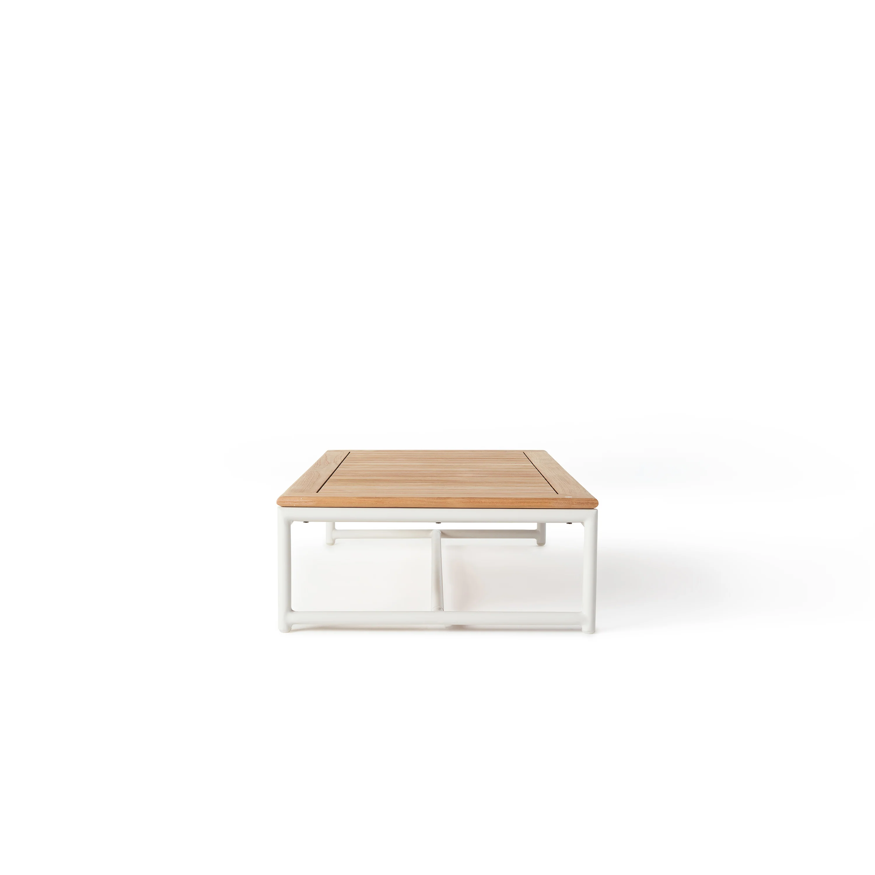 Pasadena Coffee Table in White Aluminum - Image 3
