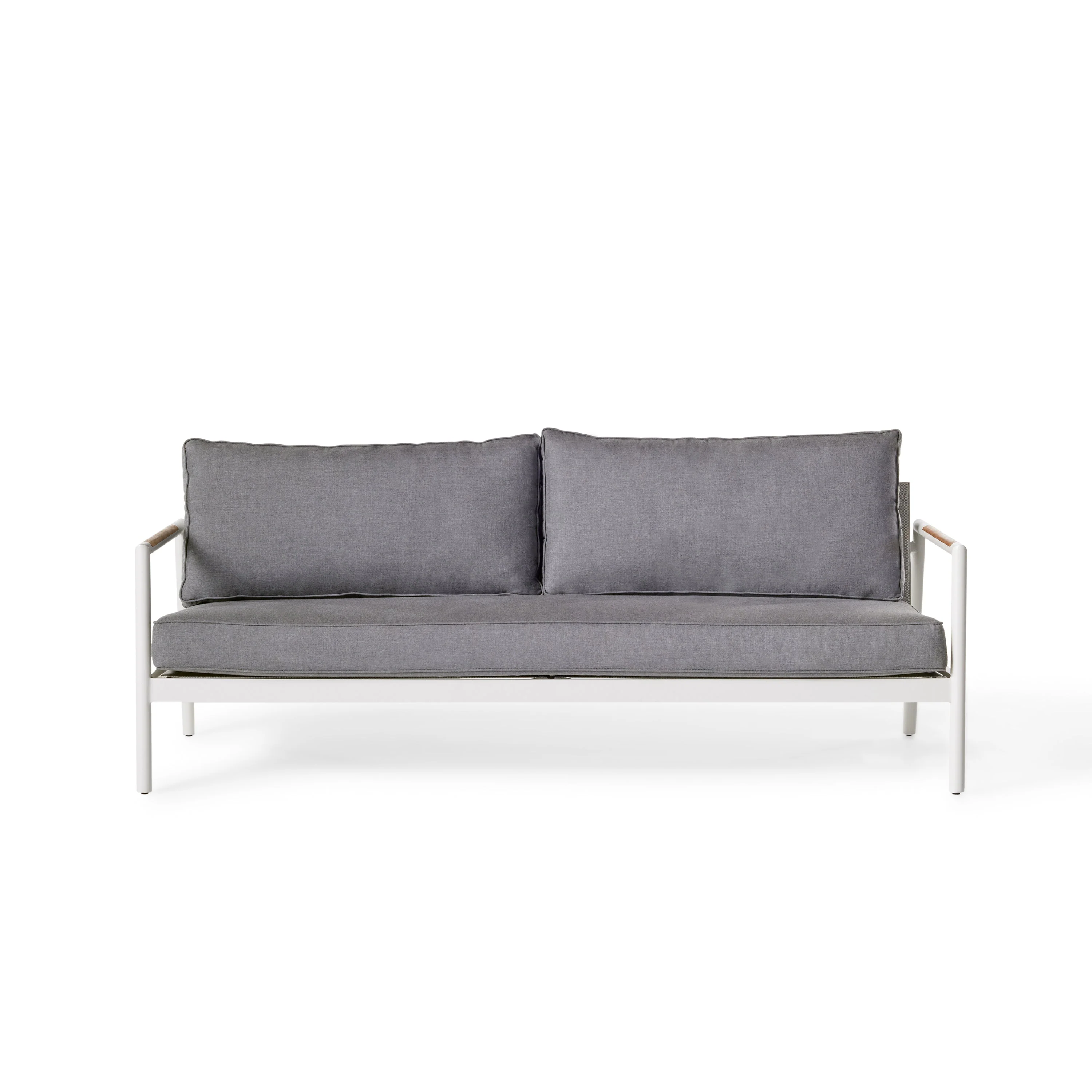 Pasadena Sofa in White Aluminum - Image 2