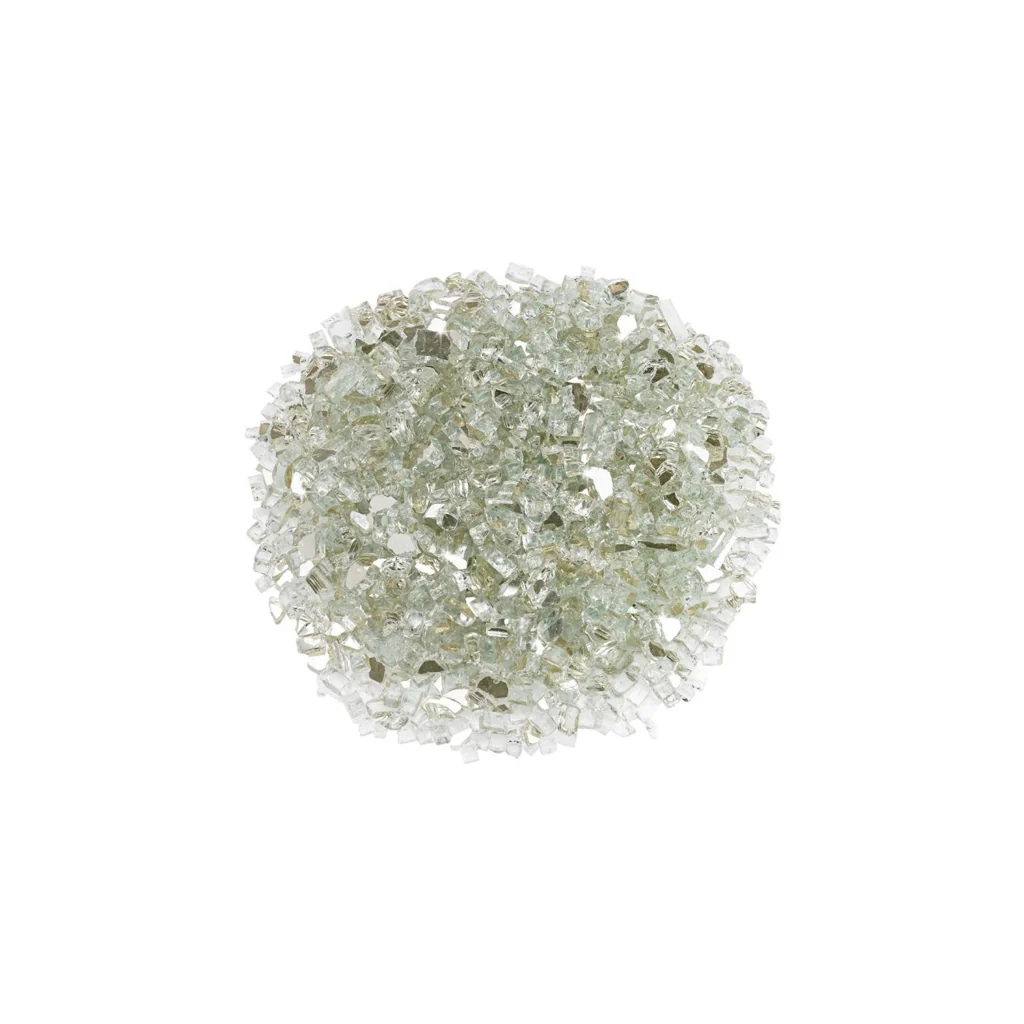 1/4" Platinum Reflective Fire Glass (10 lbs)