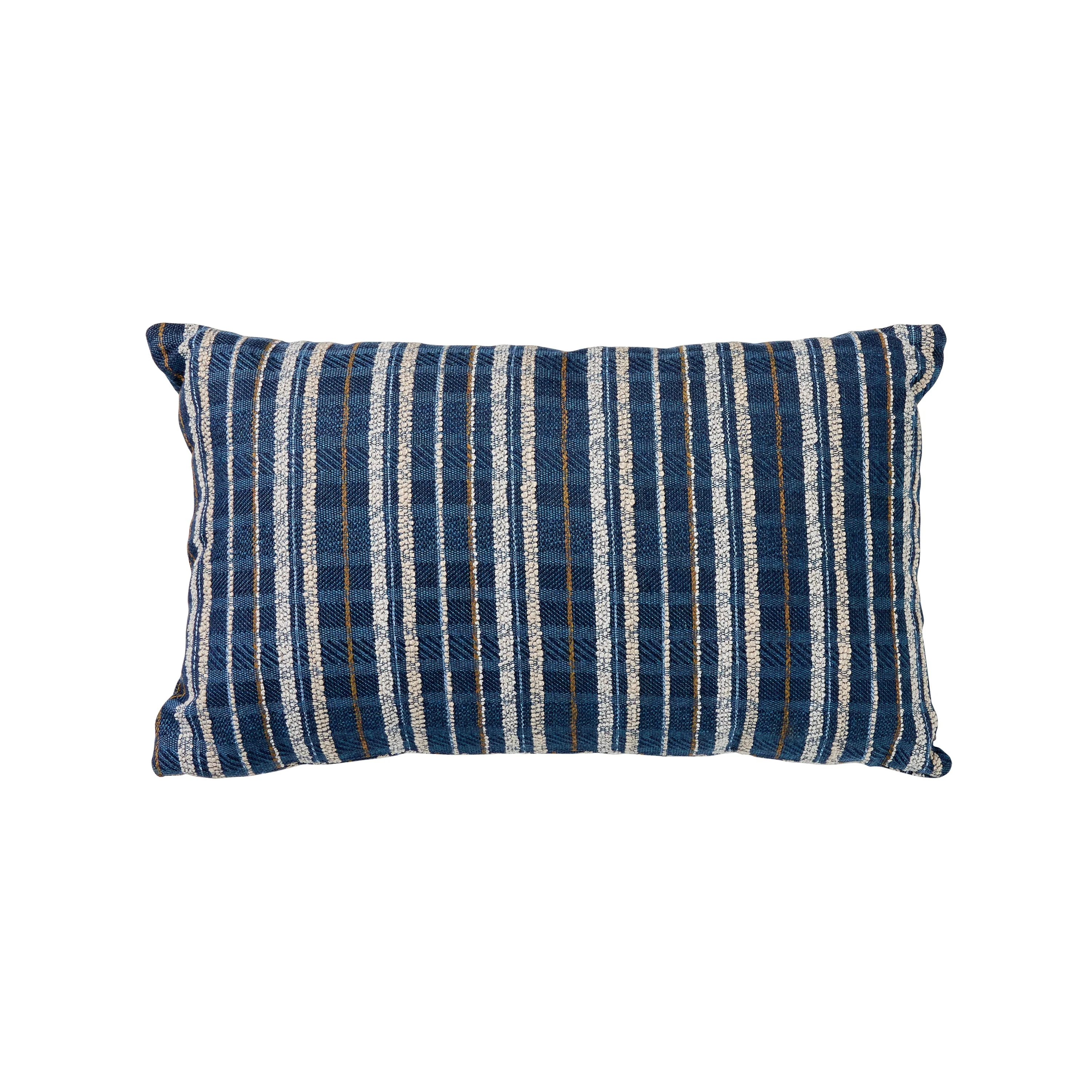 Reaction Indigo Bolster Pillow - Image 2