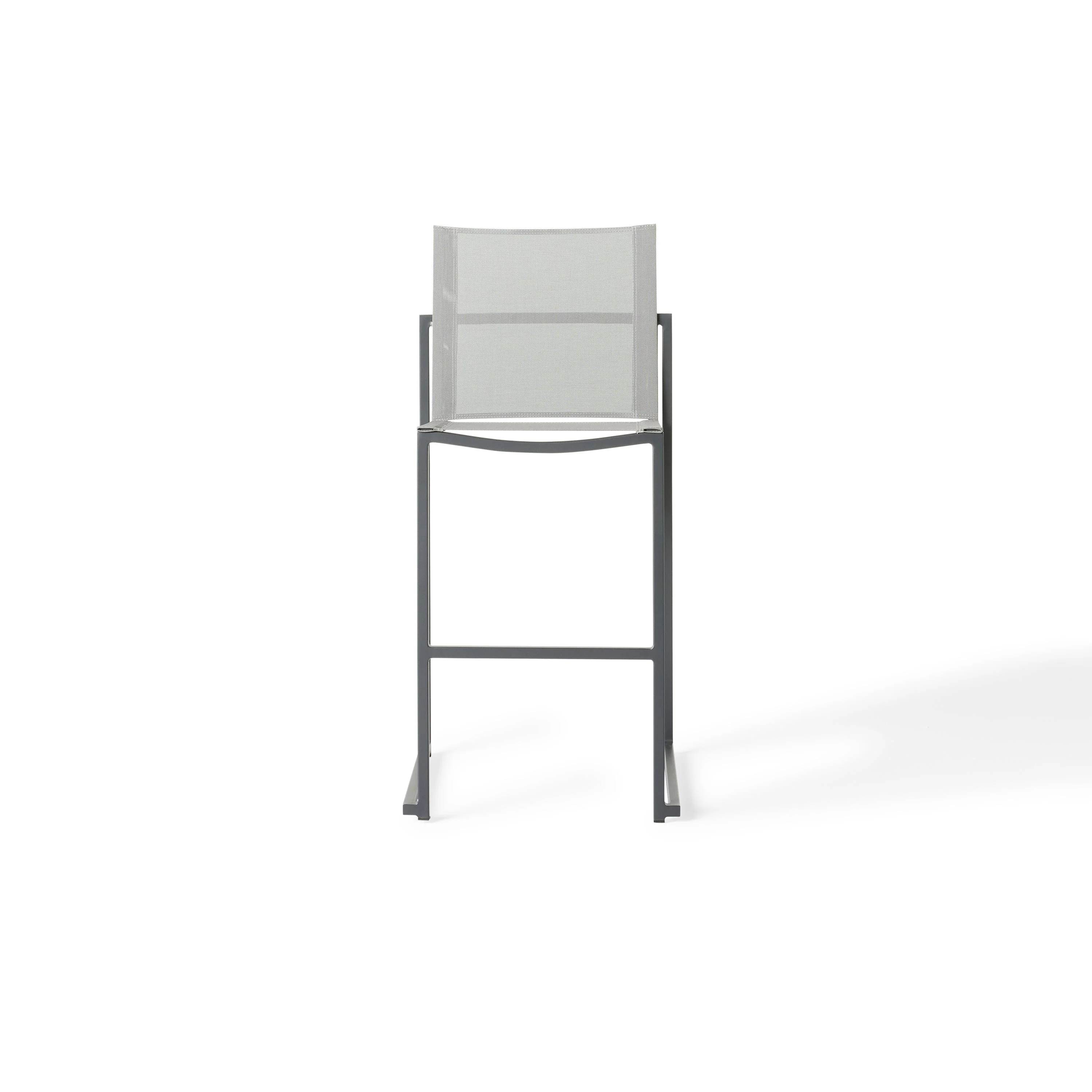Santa Monica Armless Bar Chair in Charcoal - Image 2