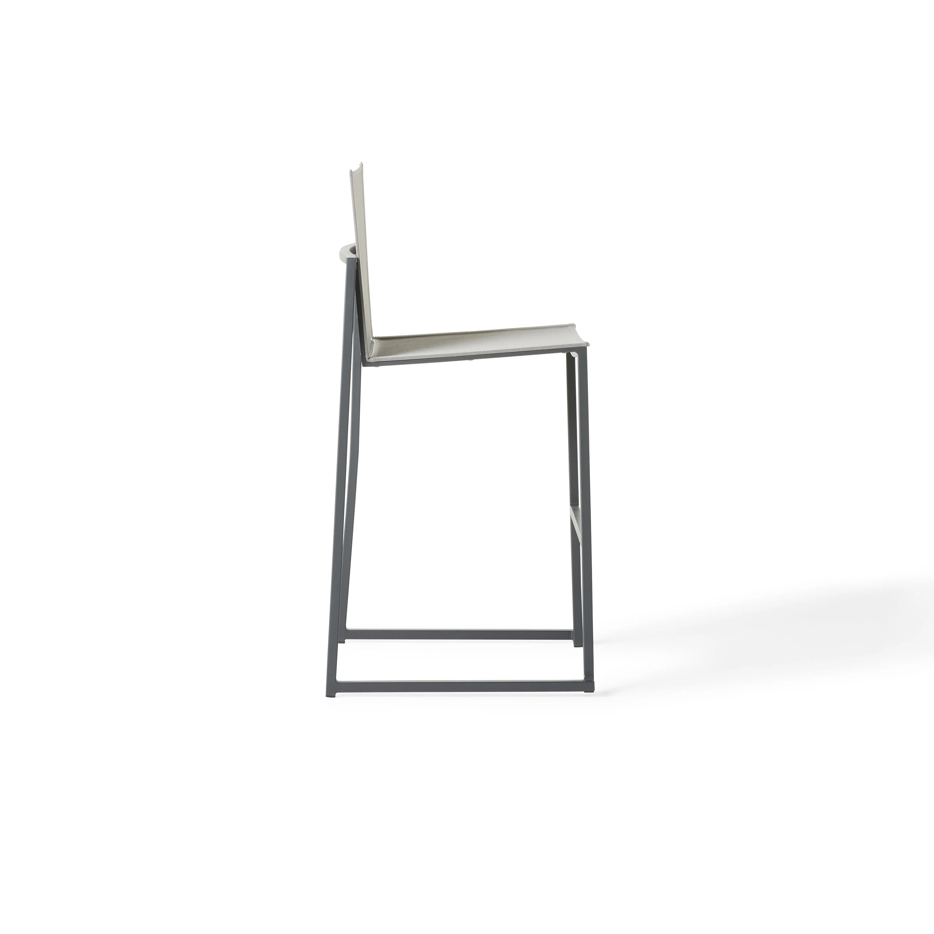 Santa Monica Armless Bar Chair in Charcoal - Image 3