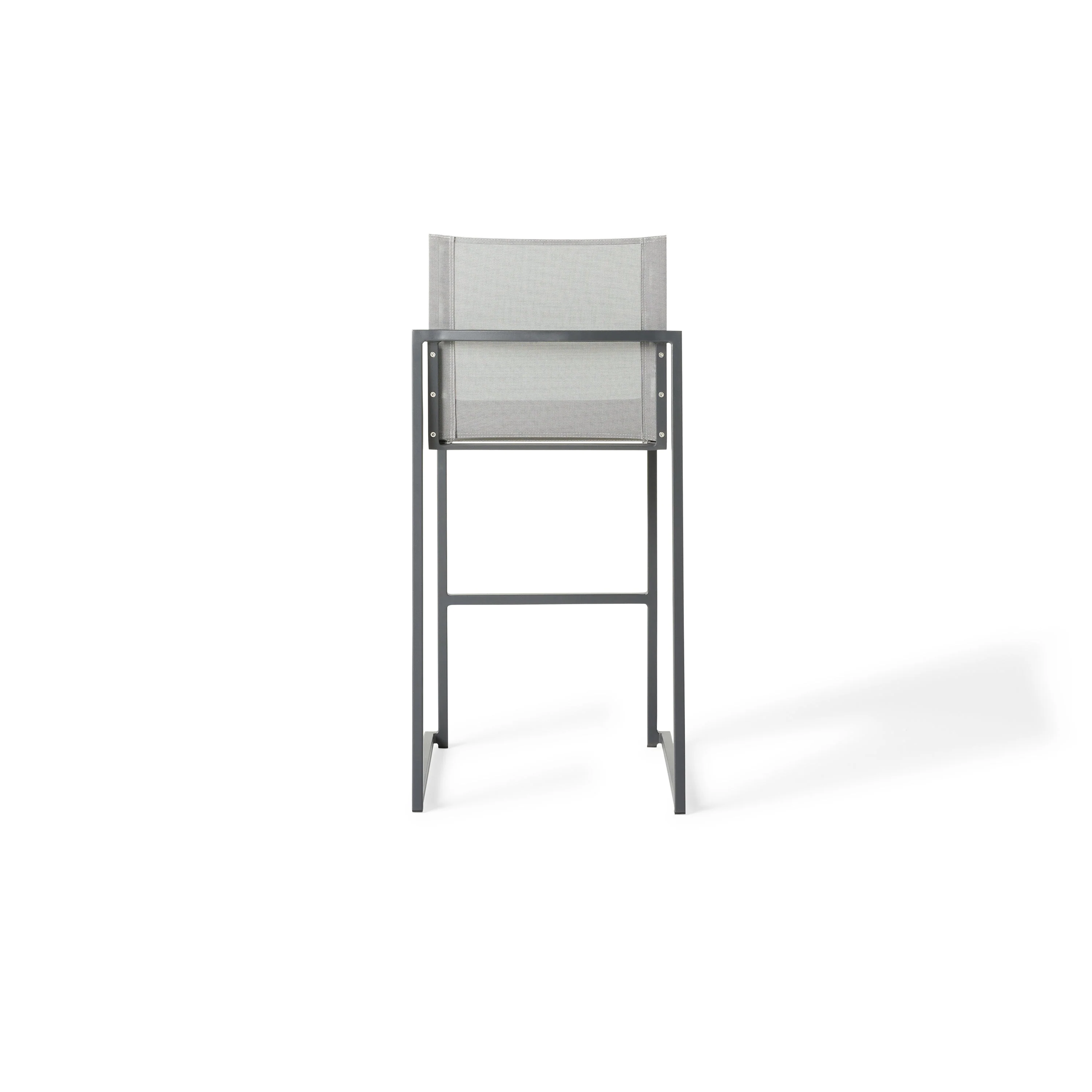 Santa Monica Armless Bar Chair in Charcoal - Image 4