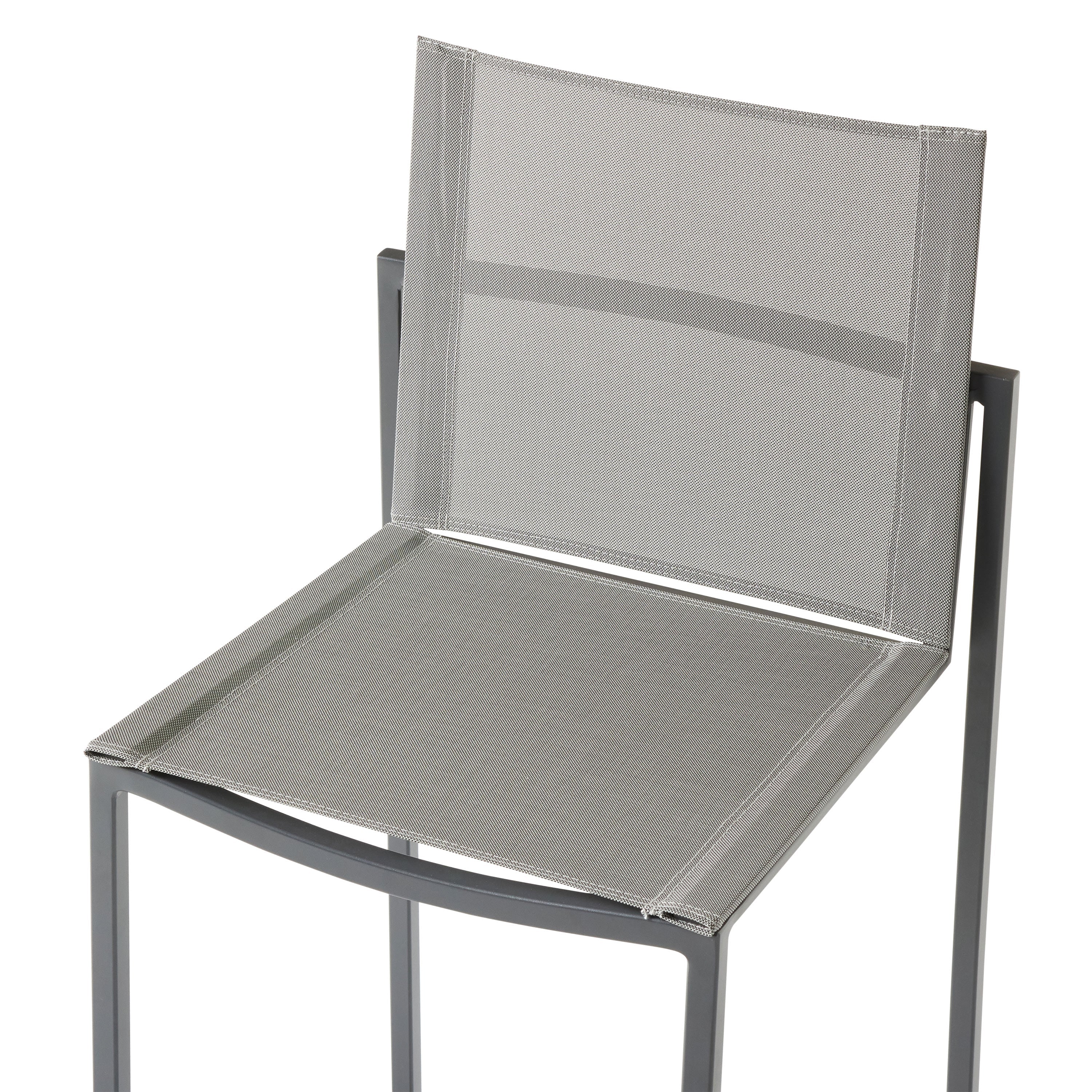 Santa Monica Armless Bar Chair in Charcoal - Image 5