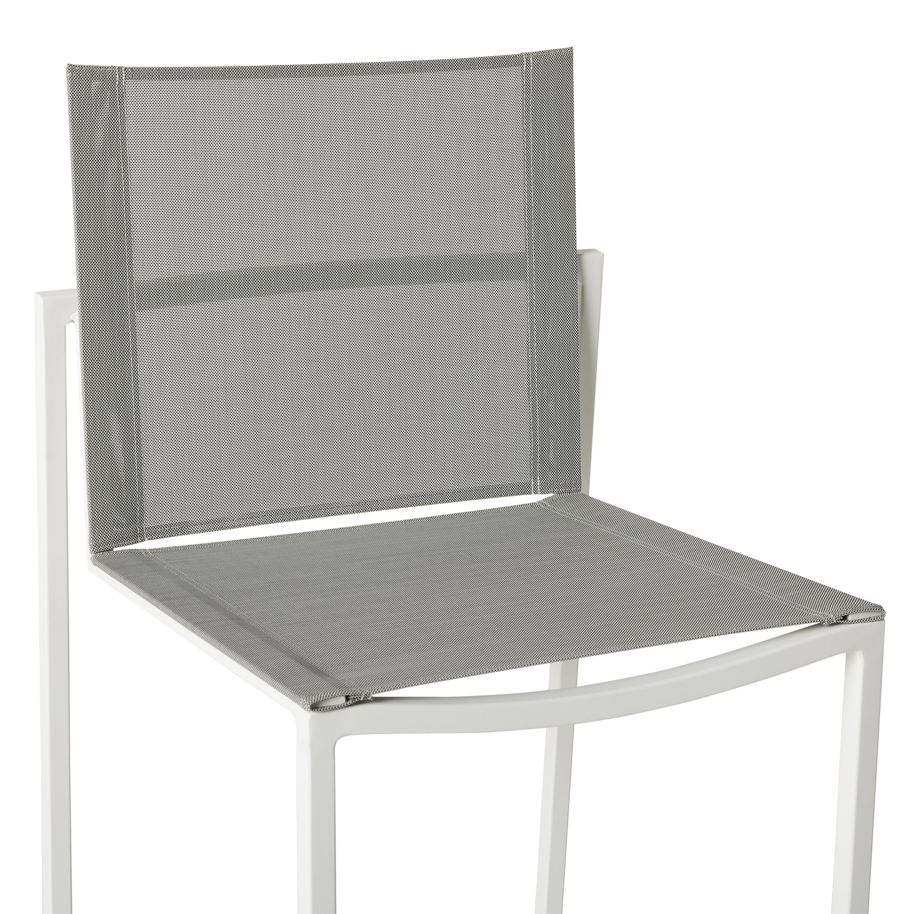 Santa Monica Armless Bar Chair in White - Image 10