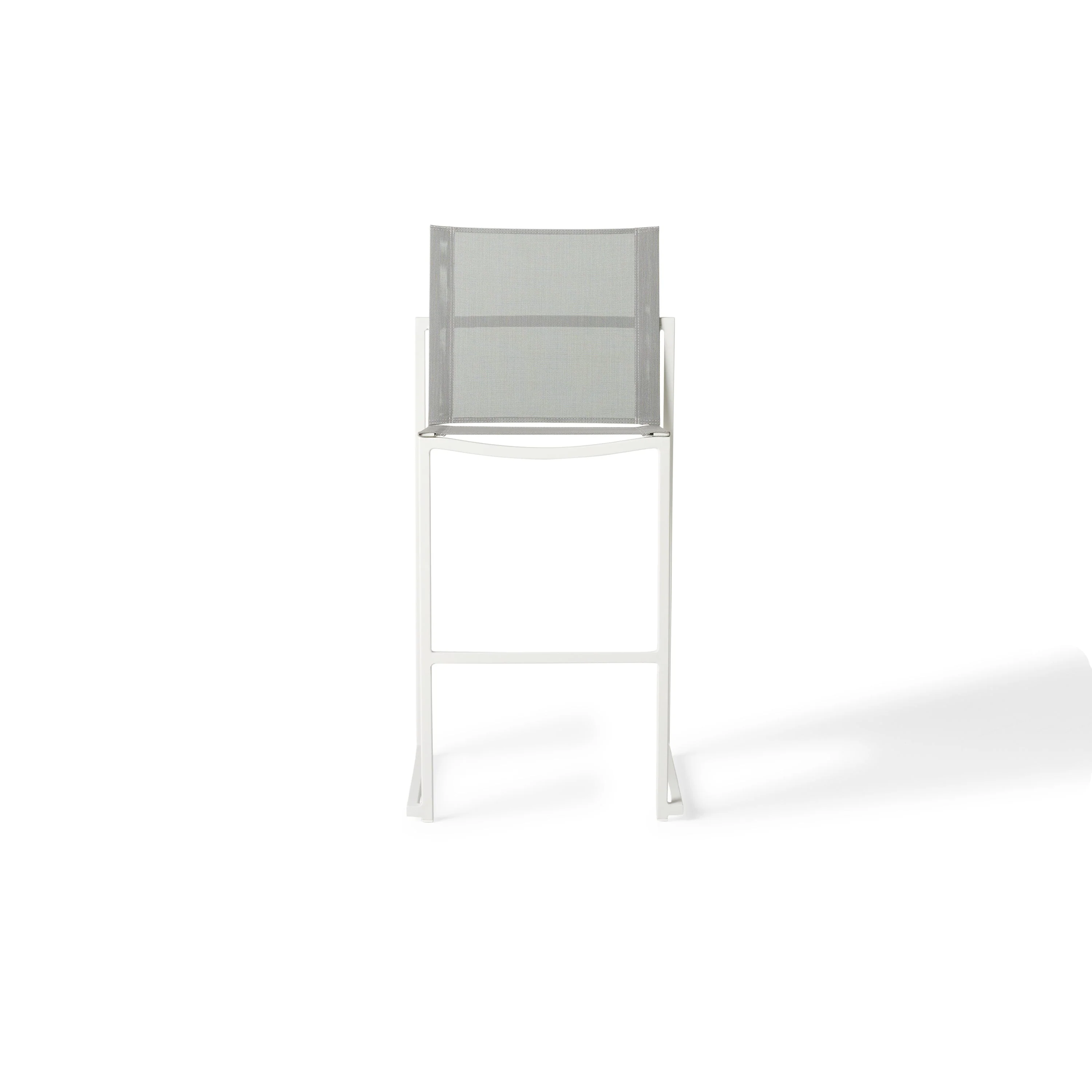 Santa Monica Armless Bar Chair in White - Image 2