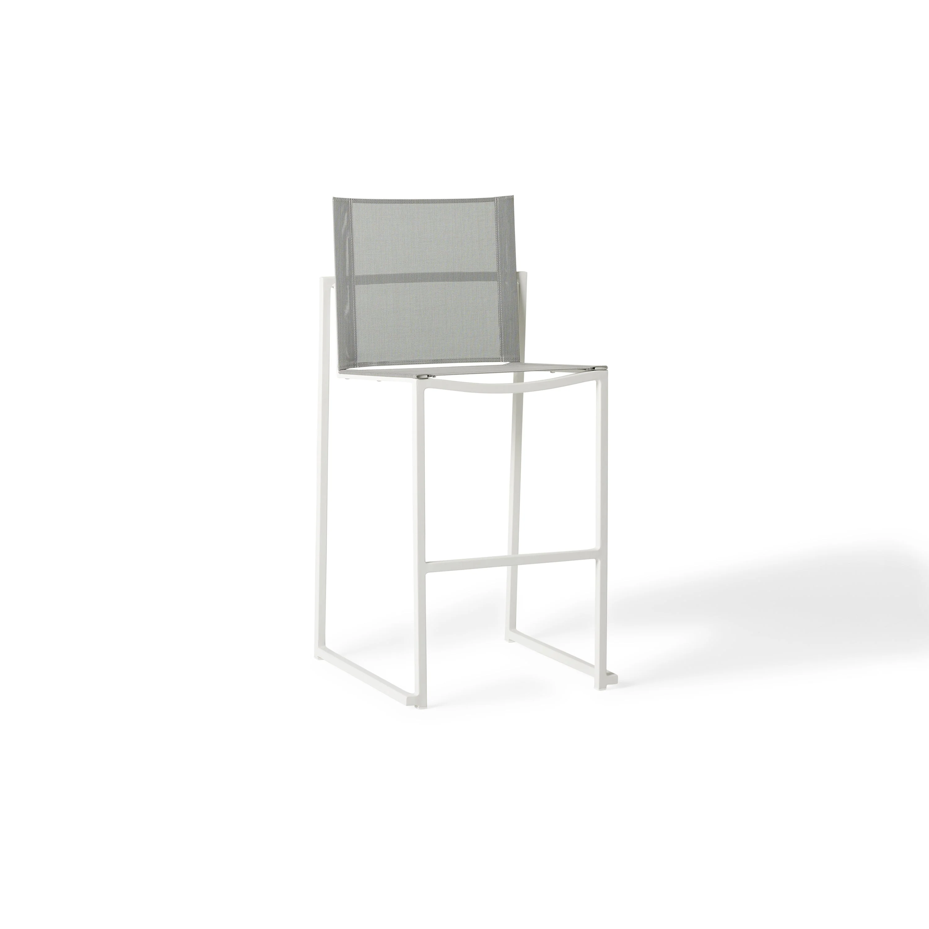 Santa Monica Armless Bar Chair in White - Image 6