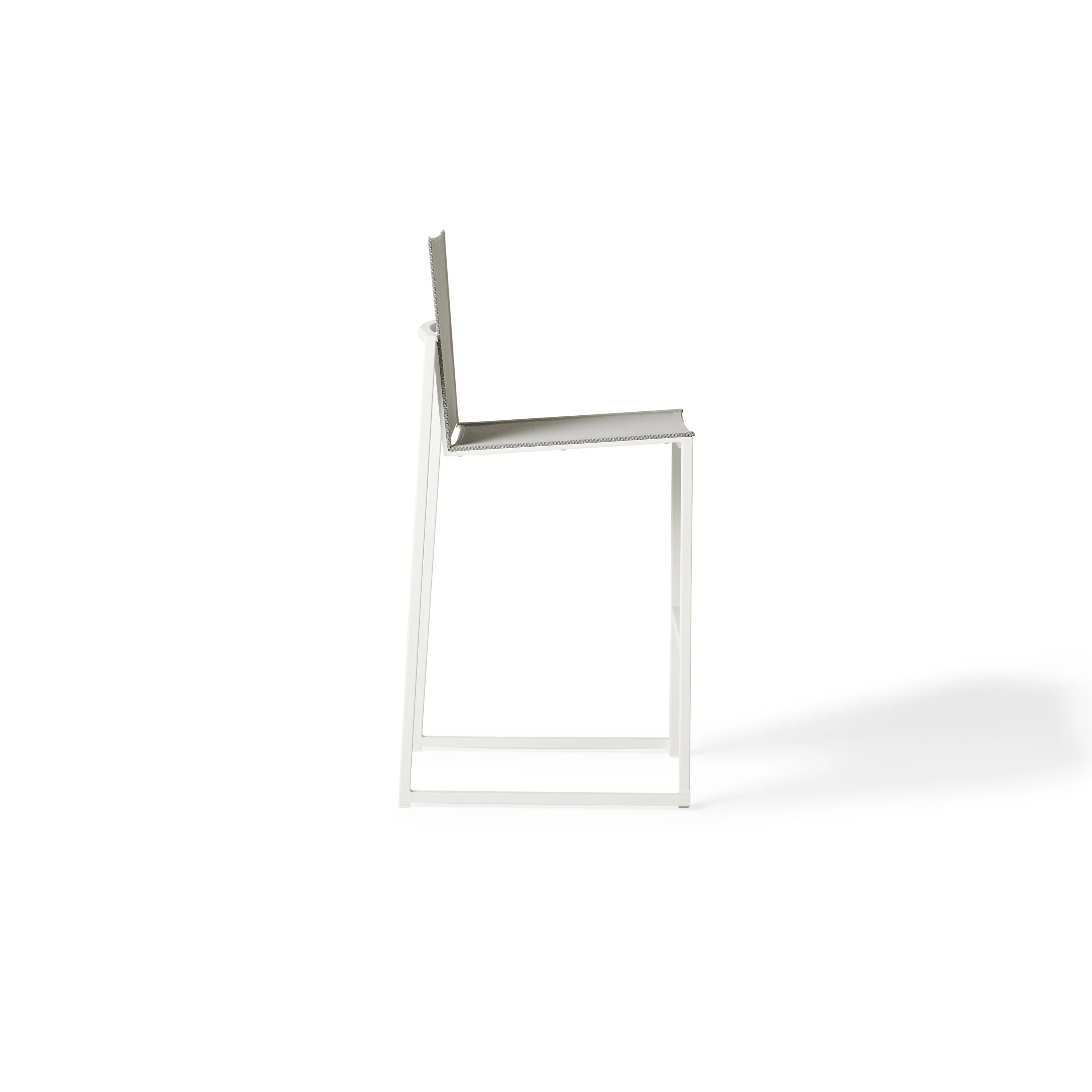 Santa Monica Armless Bar Chair in White - Image 8