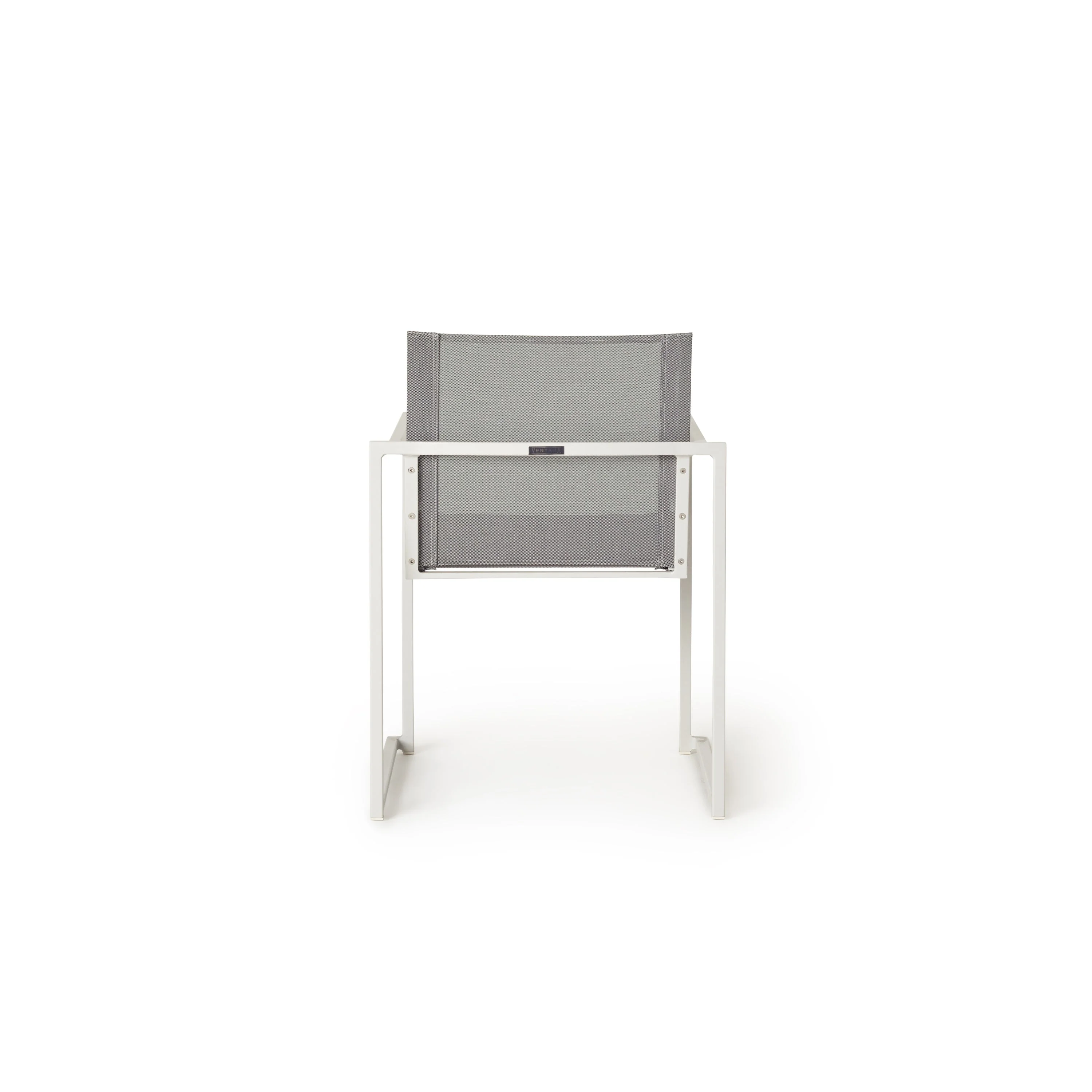 Santa Monica Dining Arm Chair in White Aluminum - Image 9