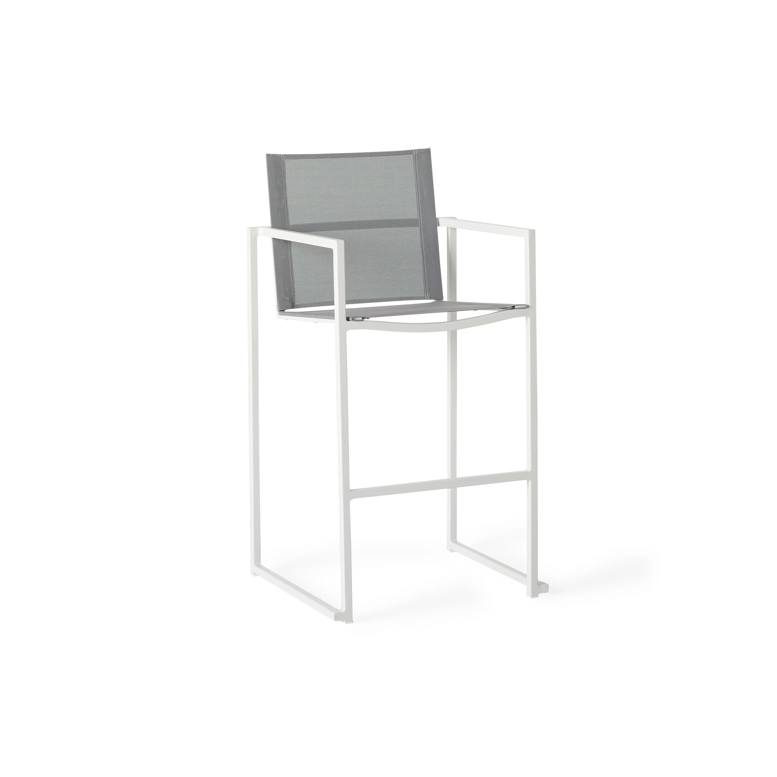 Santa Monica Bar Chair in White - Image 6