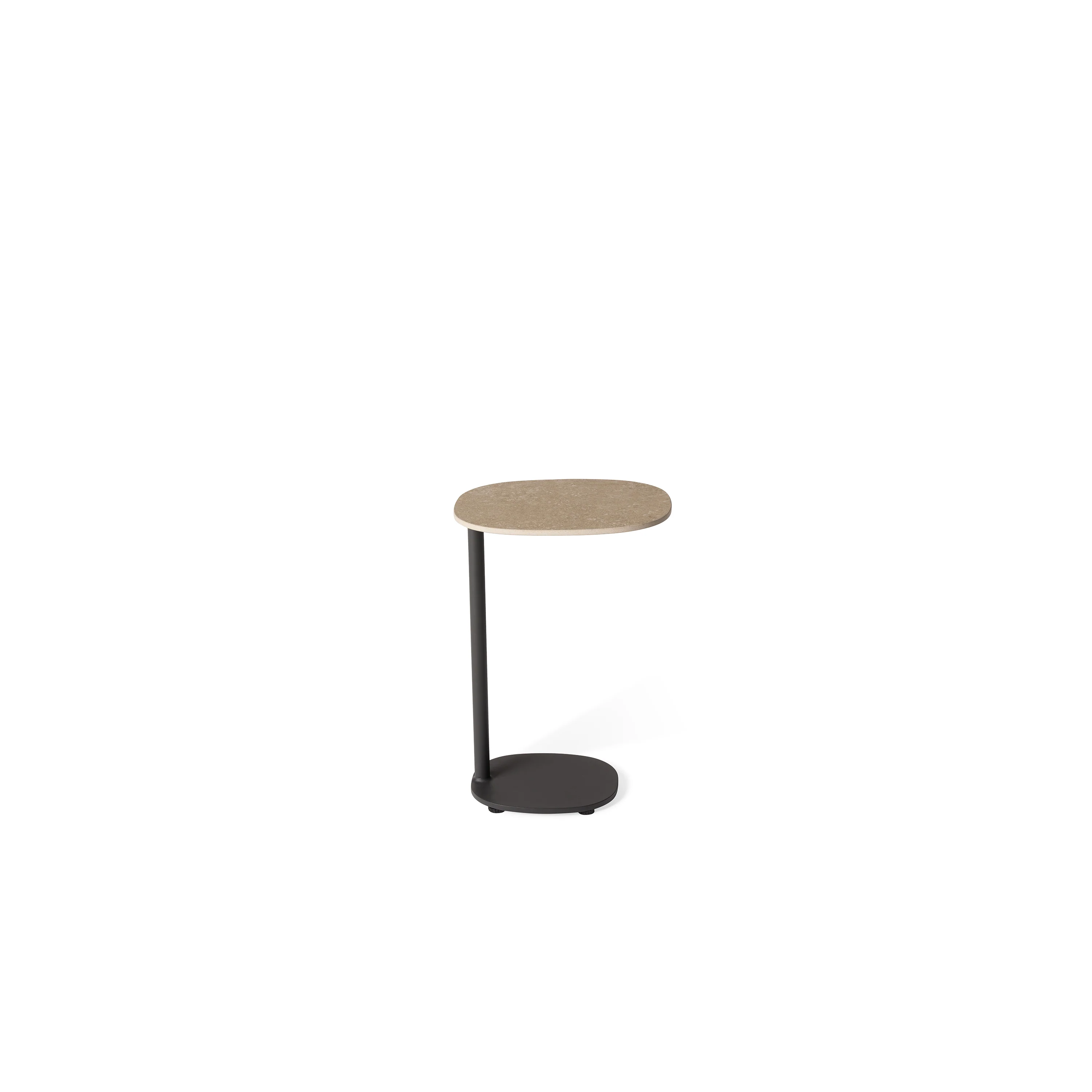 Saratoga Side Table in Charcoal Aluminum - Image 3