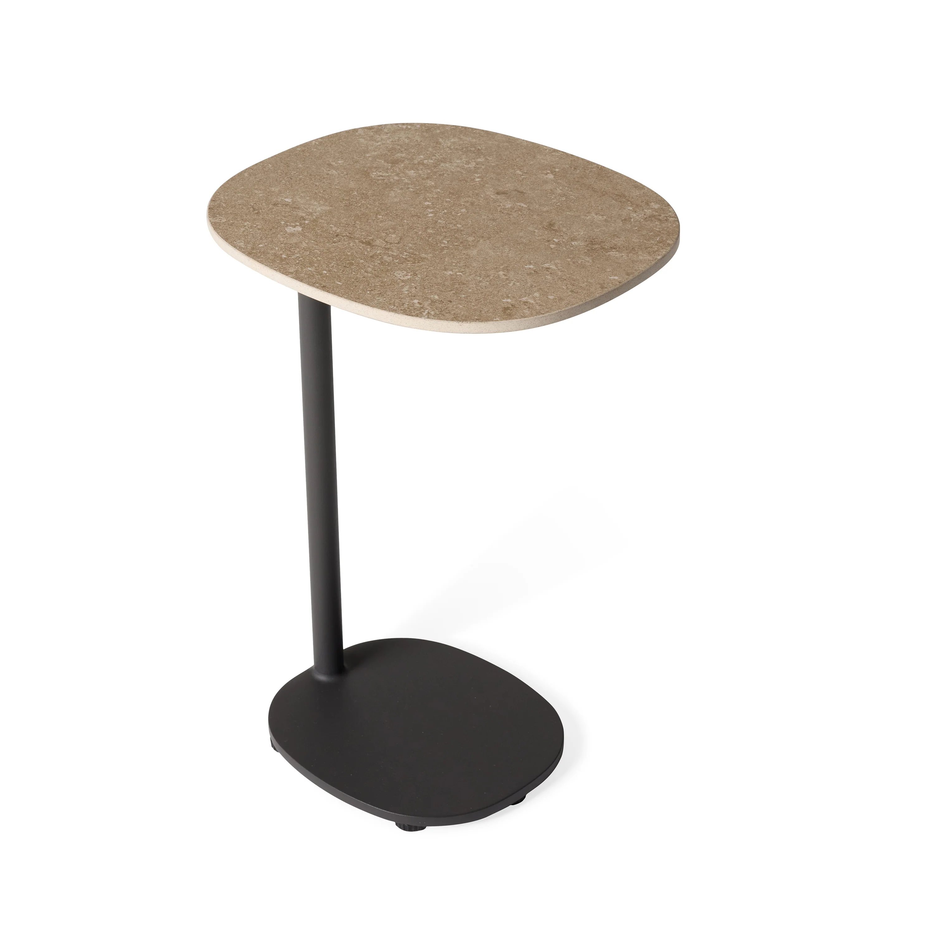 Saratoga Side Table in Charcoal Aluminum - Image 4