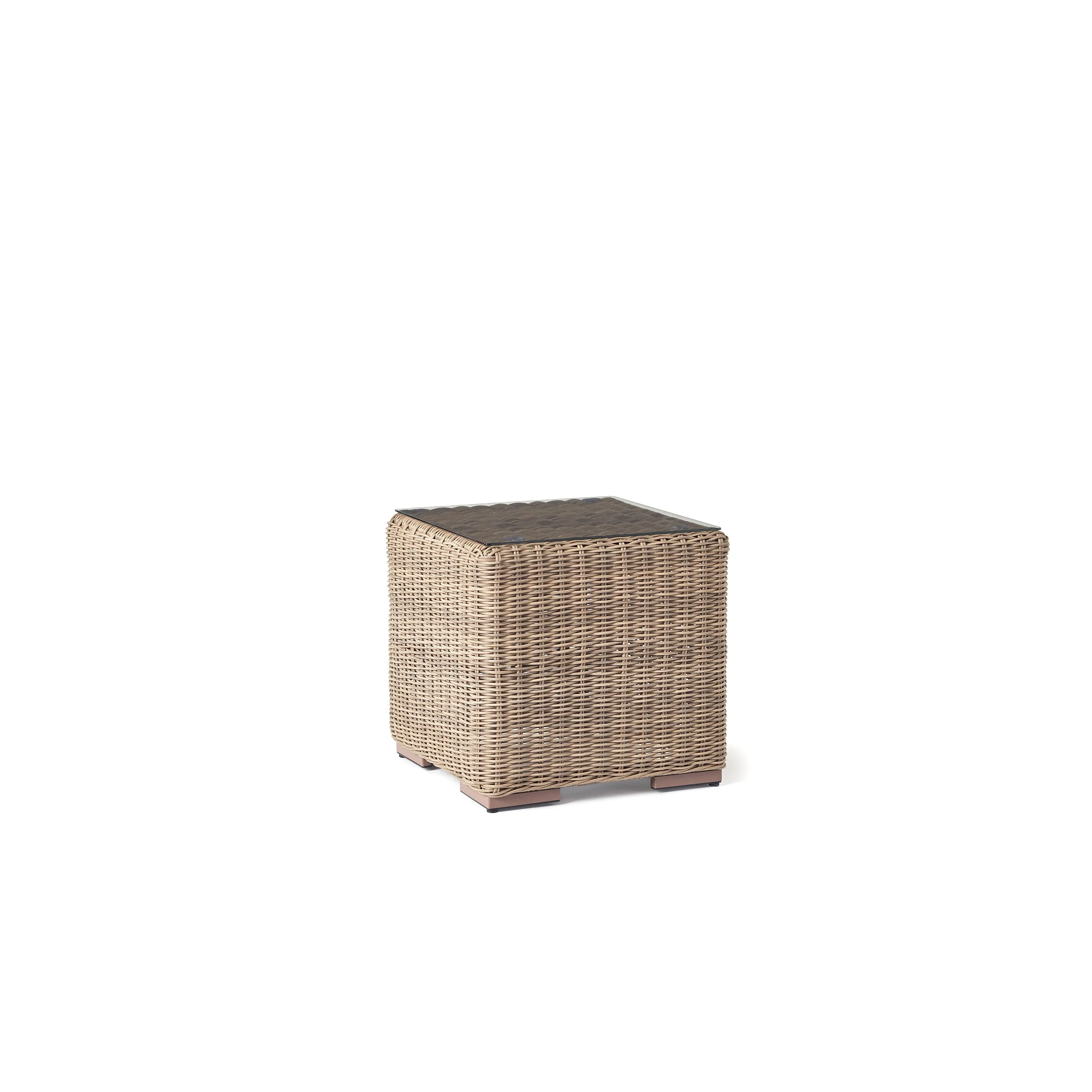 Sausalito Side Table in Natural Wicker - Image 4