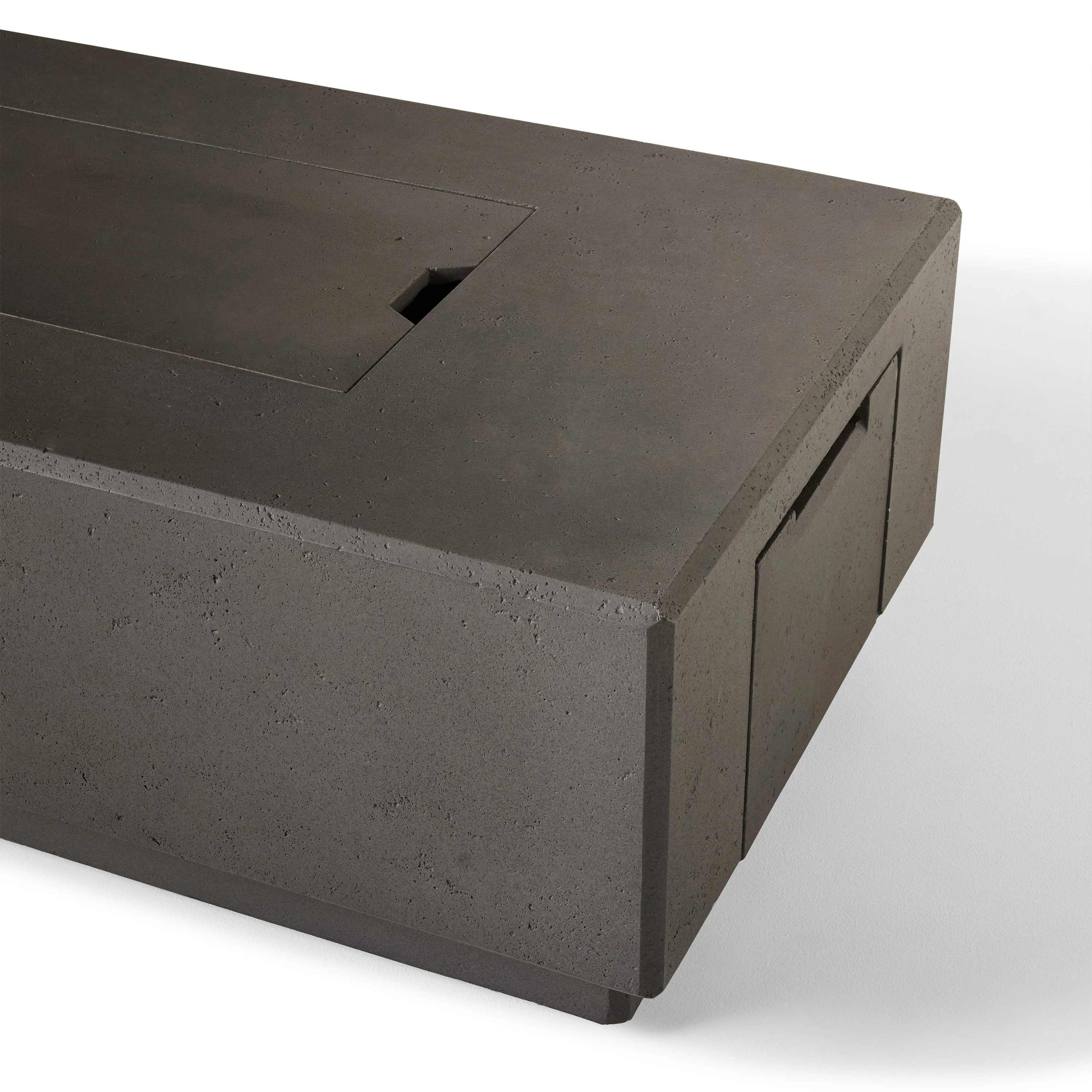 Sequoia Rectangular Fire Table in Smoke (Propane) - Image 8