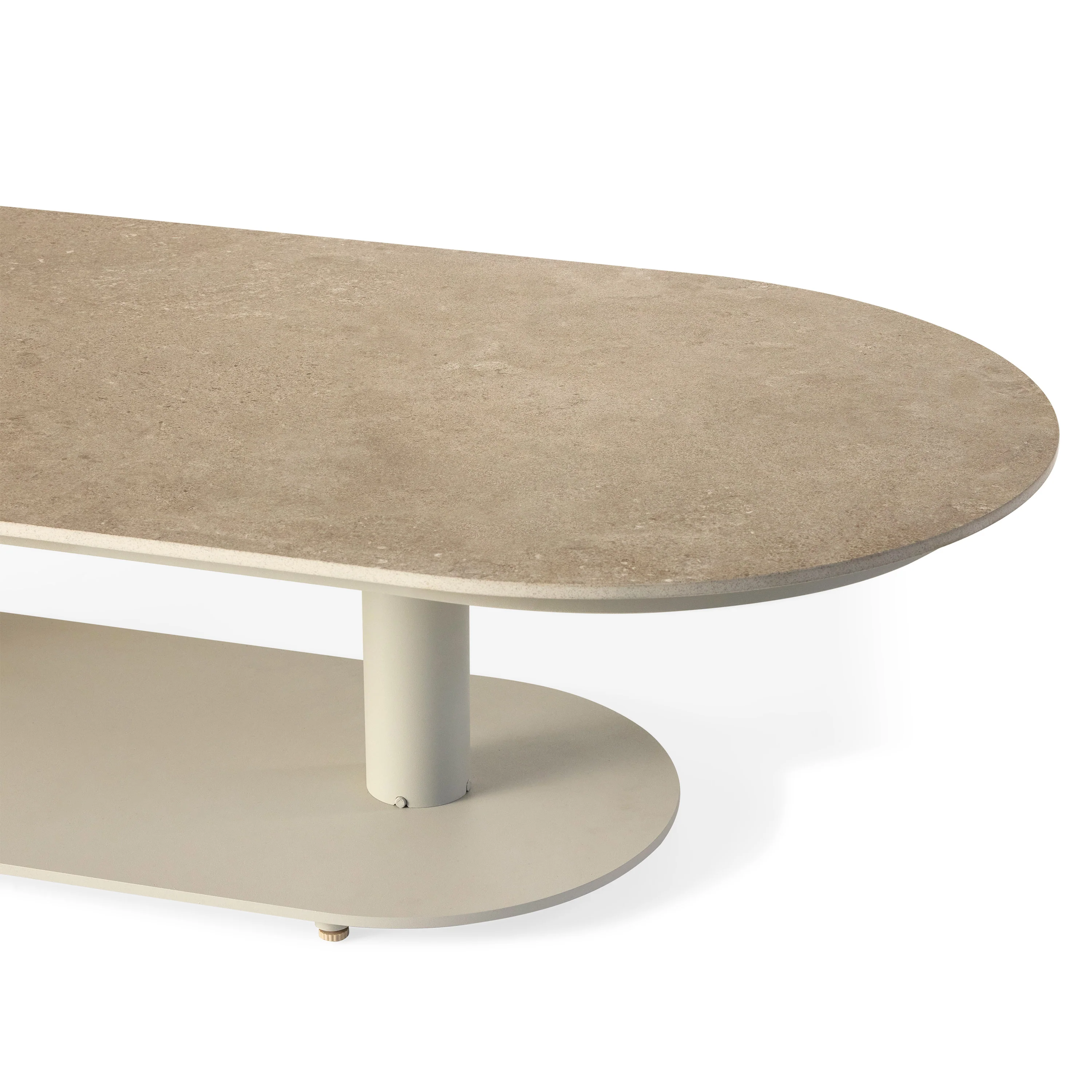 Silverado Coffee Table in Dune Aluminum - Image 4