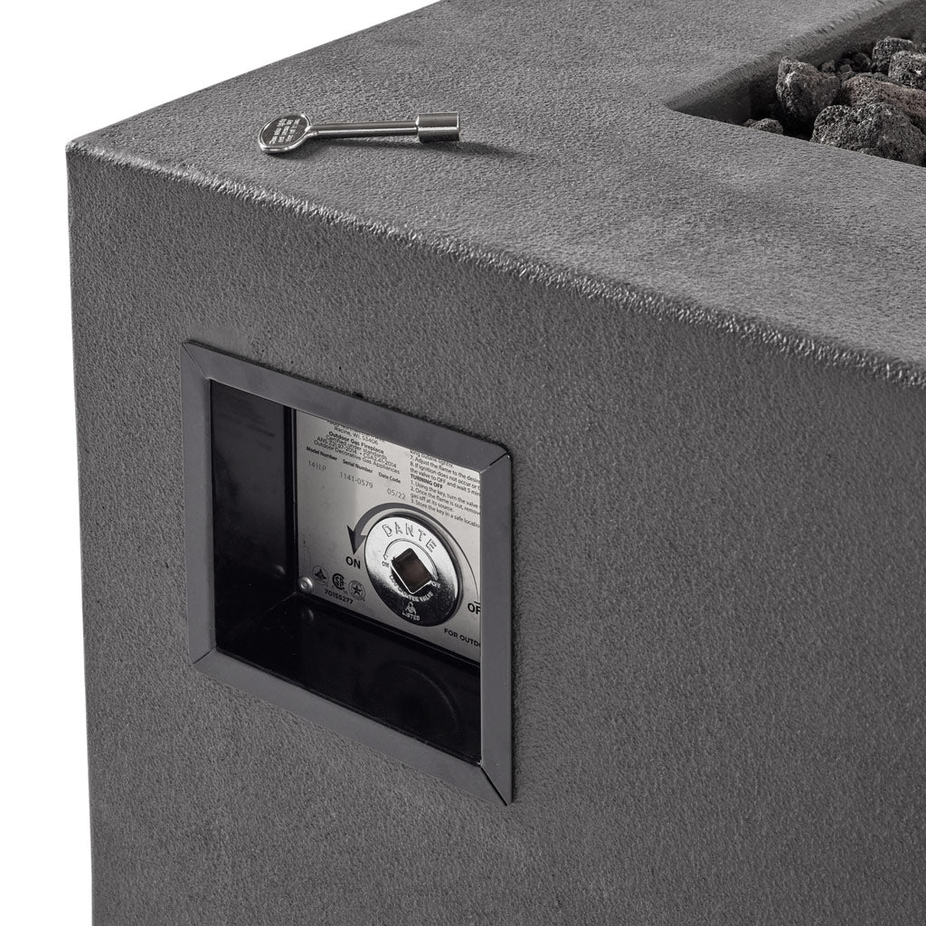 Tahoe Rectangular Fire Table (Propane) - Carbon - Image 5