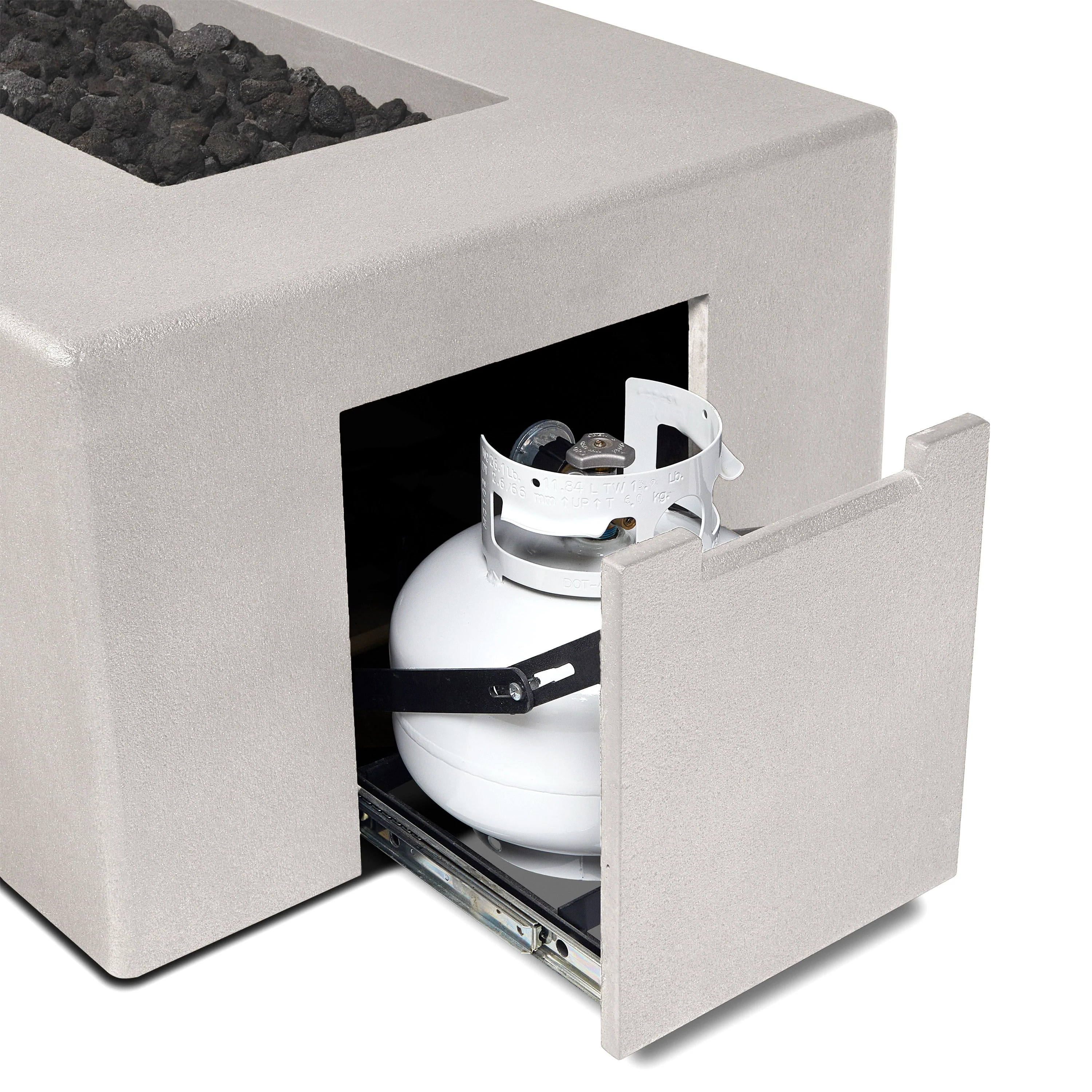 Tahoe Rectangular Fire Table (Propane) - Flint - Image 3
