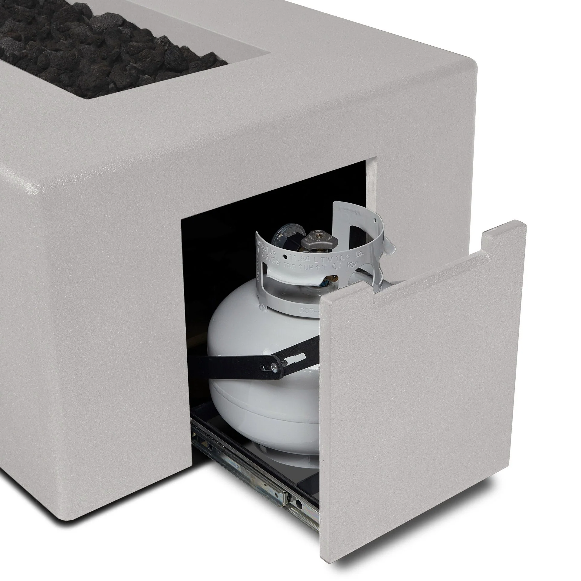 Tahoe Rectangular Fire Table (Natural Gas) - Flint - Image 3
