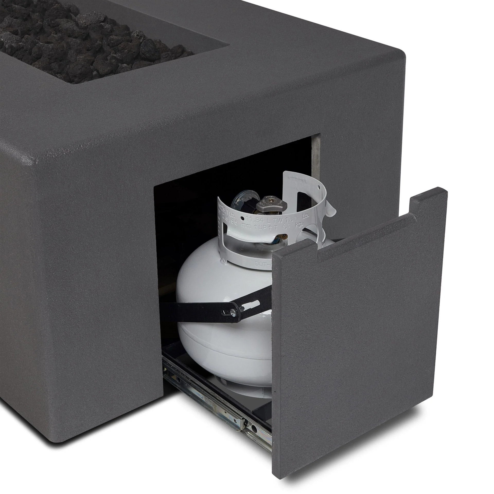 Tahoe Square Fire Table (Propane) - Carbon - Image 3