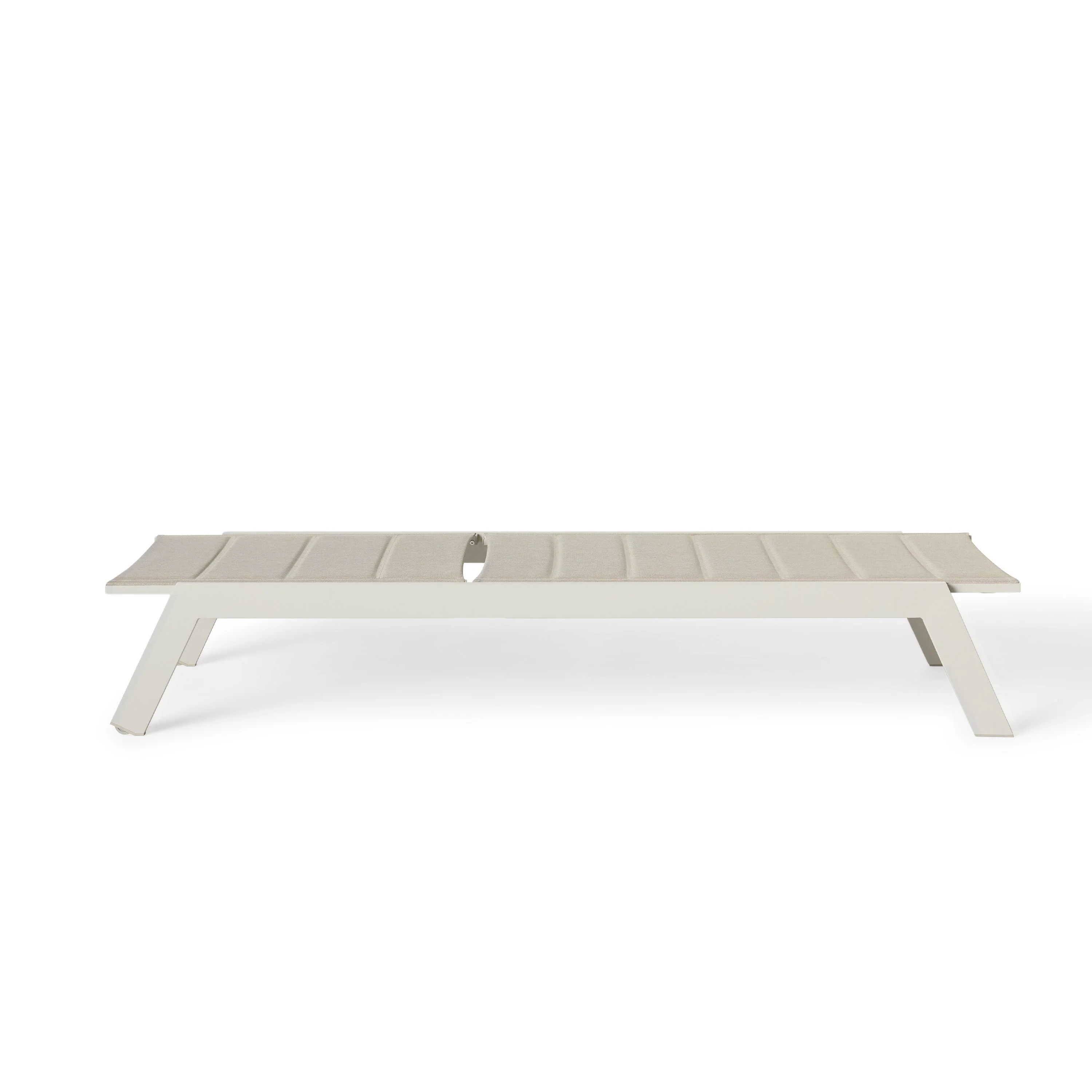 Tiburon Chaise with Padded Sling in Dune Aluminum - Image 4