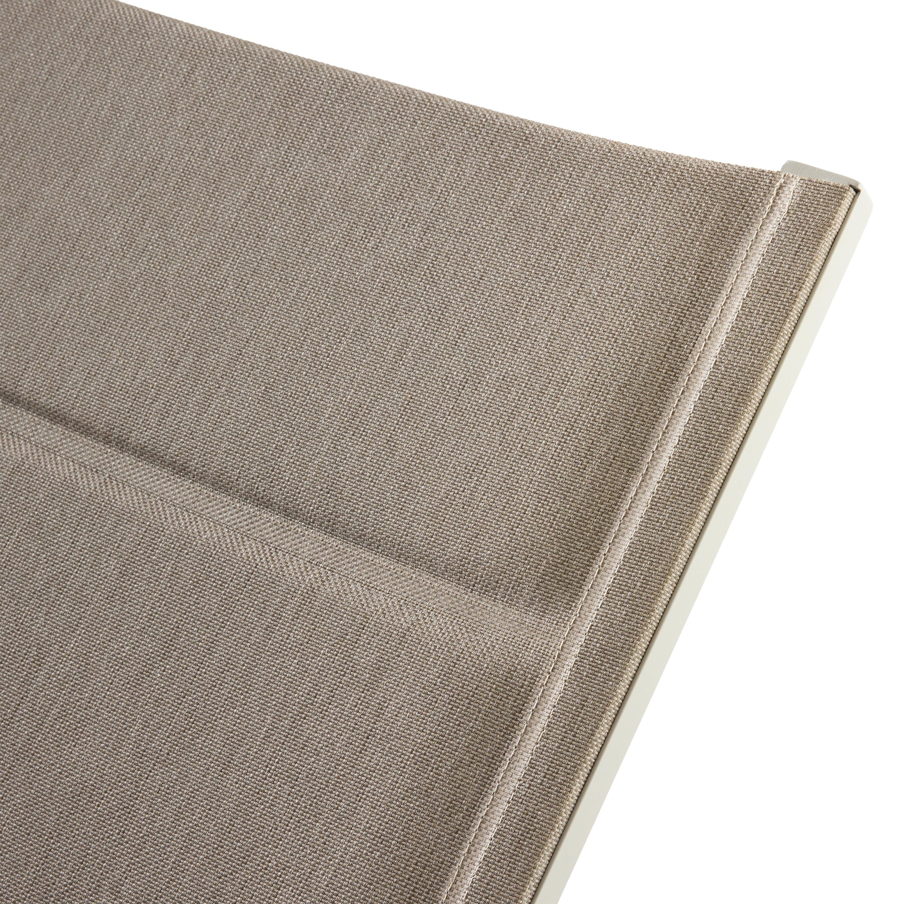 Tiburon Chaise with Padded Sling in Dune Aluminum - Image 6