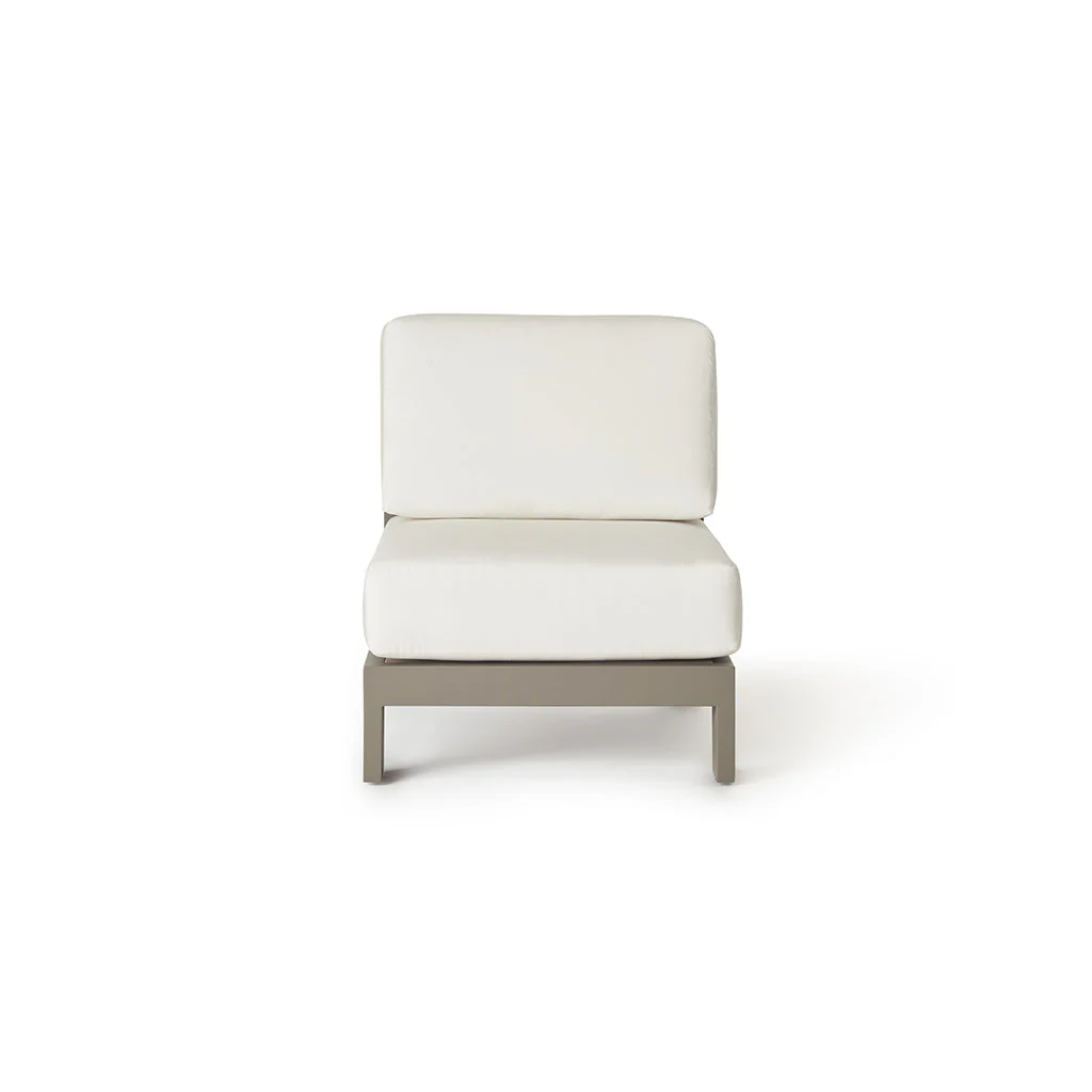 Tiburon Sectional Armless Lounge Chair in Quartz Grey - Image 2