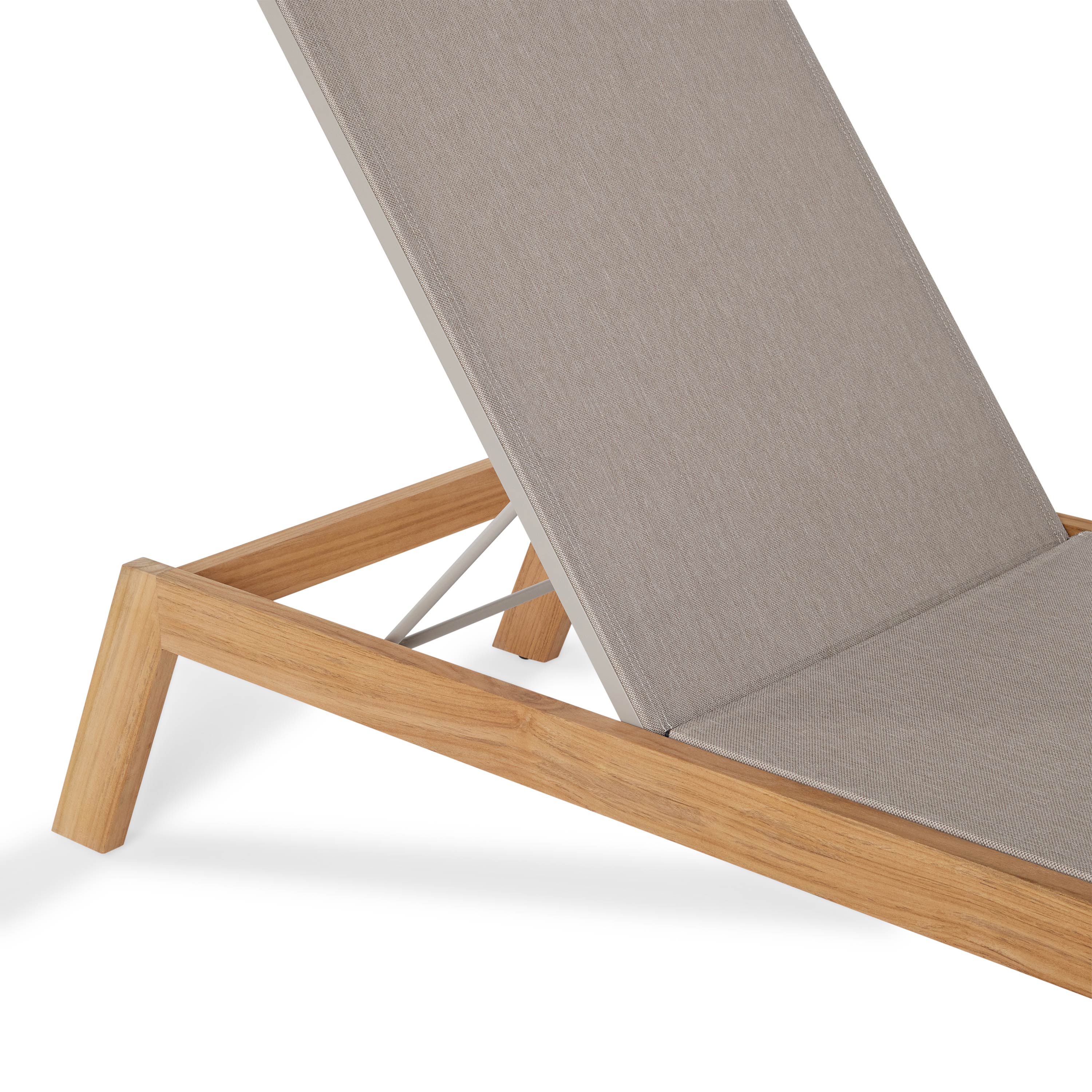 Tiburon Sling Chaise in Teak - Image 4