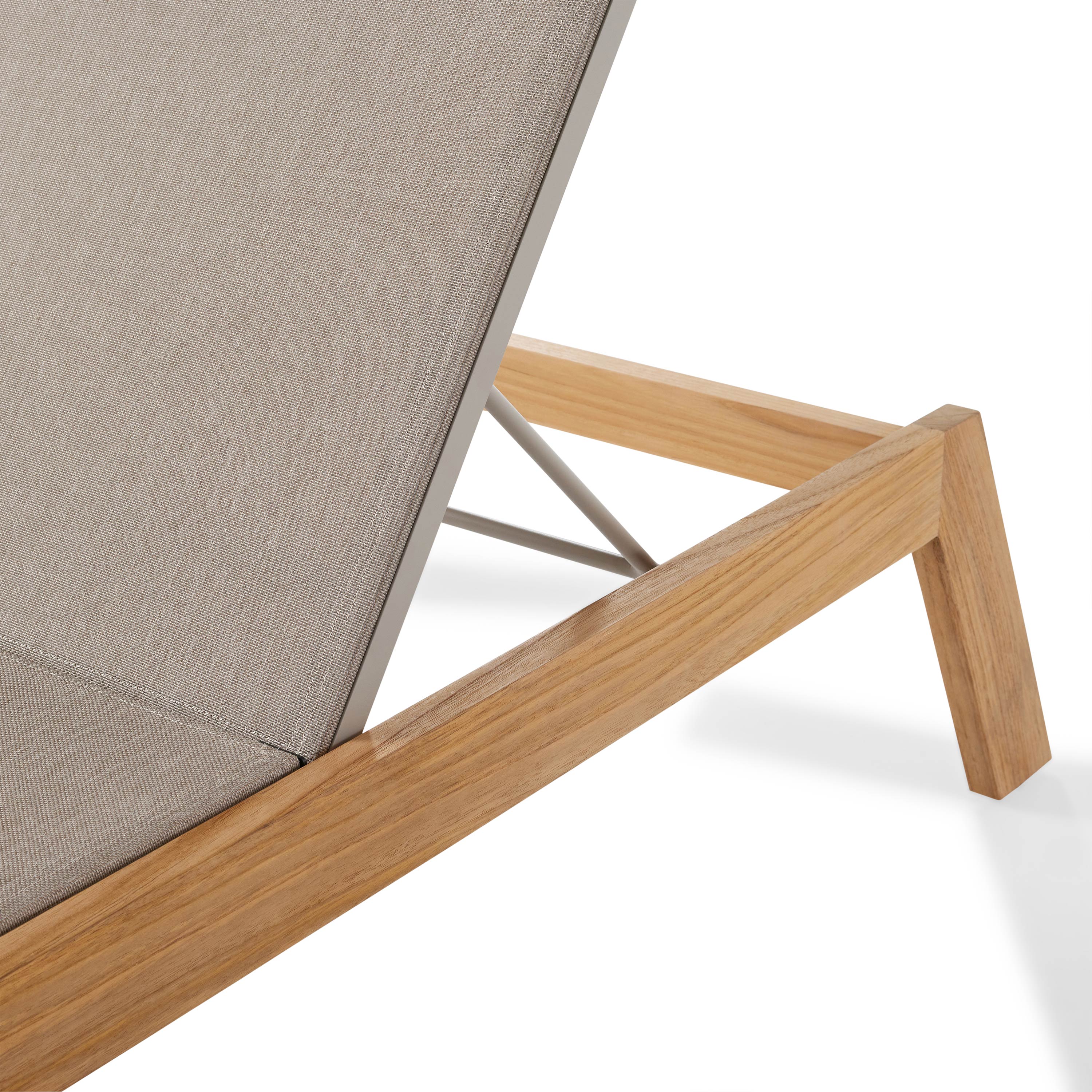 Tiburon Sling Chaise in Teak - Image 6