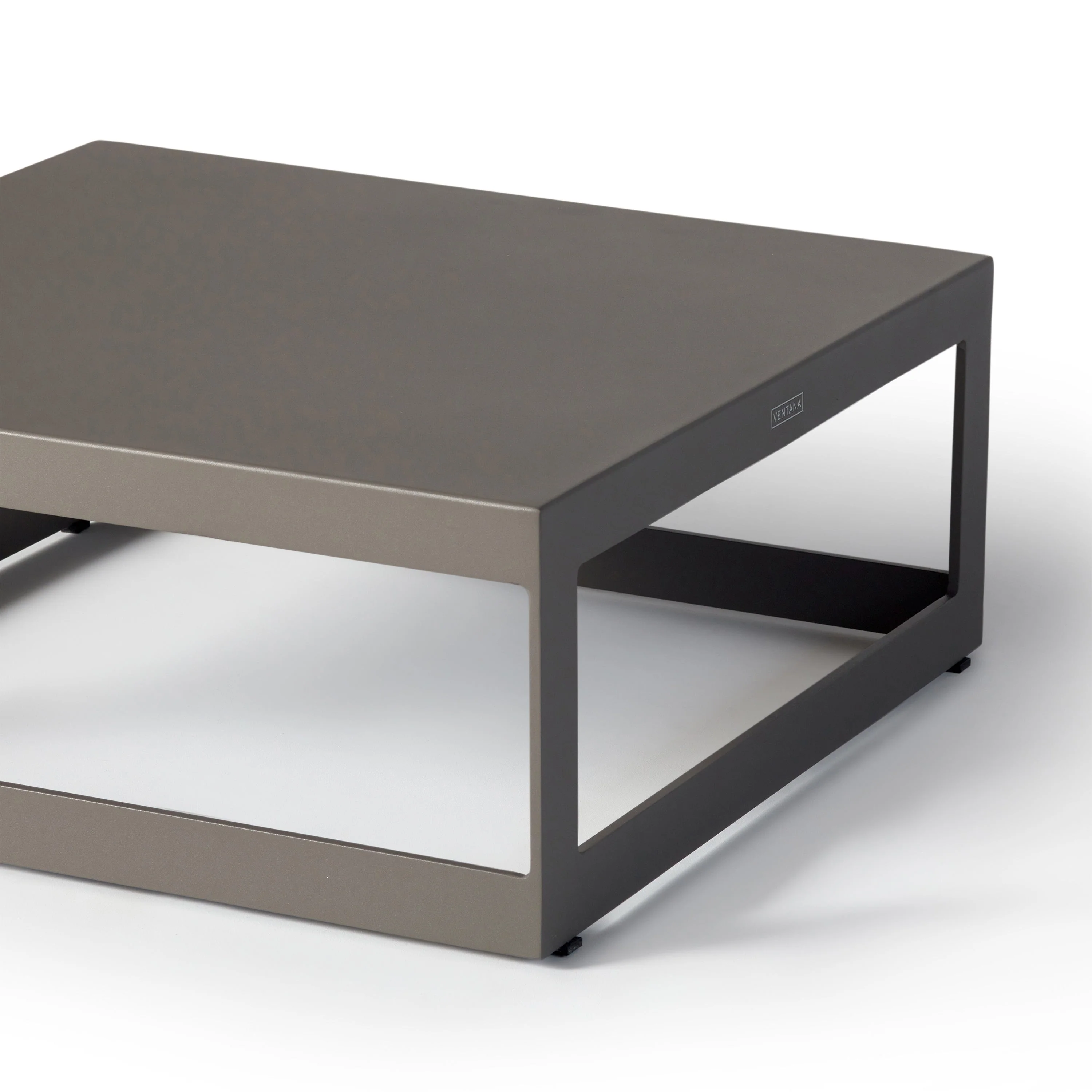 Vista 28" Quartz Grey Square Coffee Table - Image 3